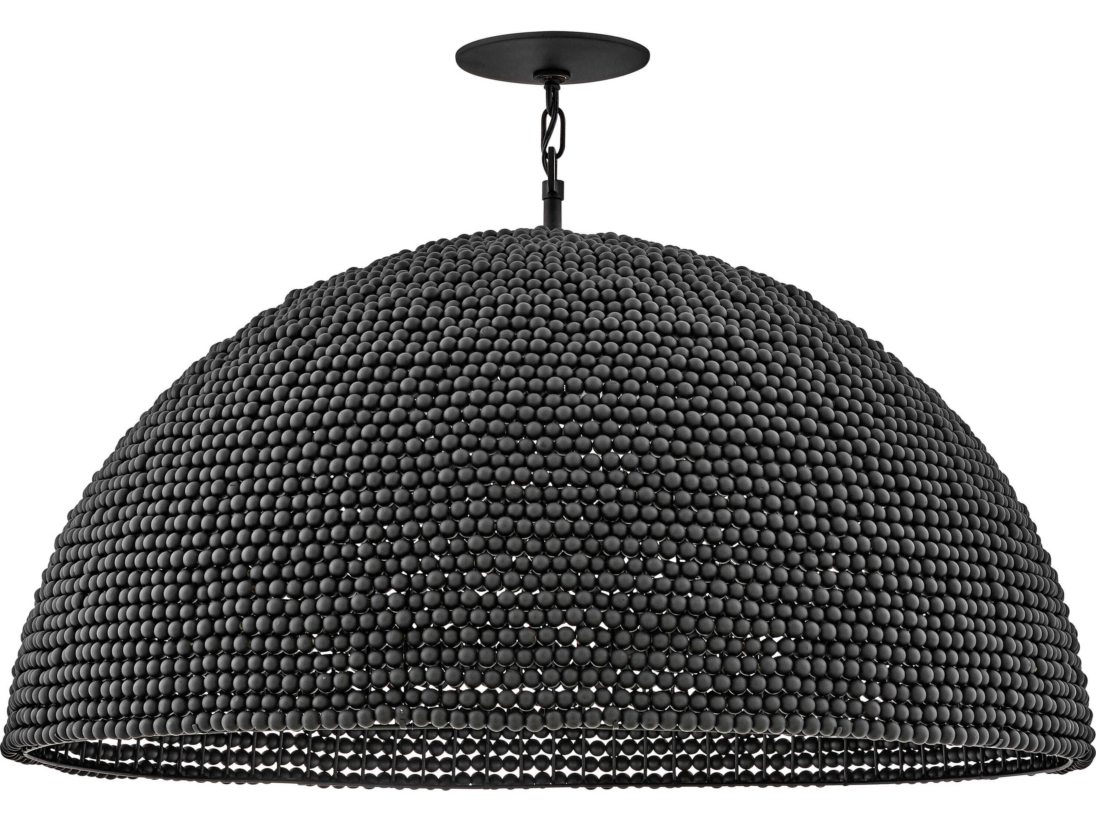 Hinkley Dalia 3-Light Black Dome Pendant