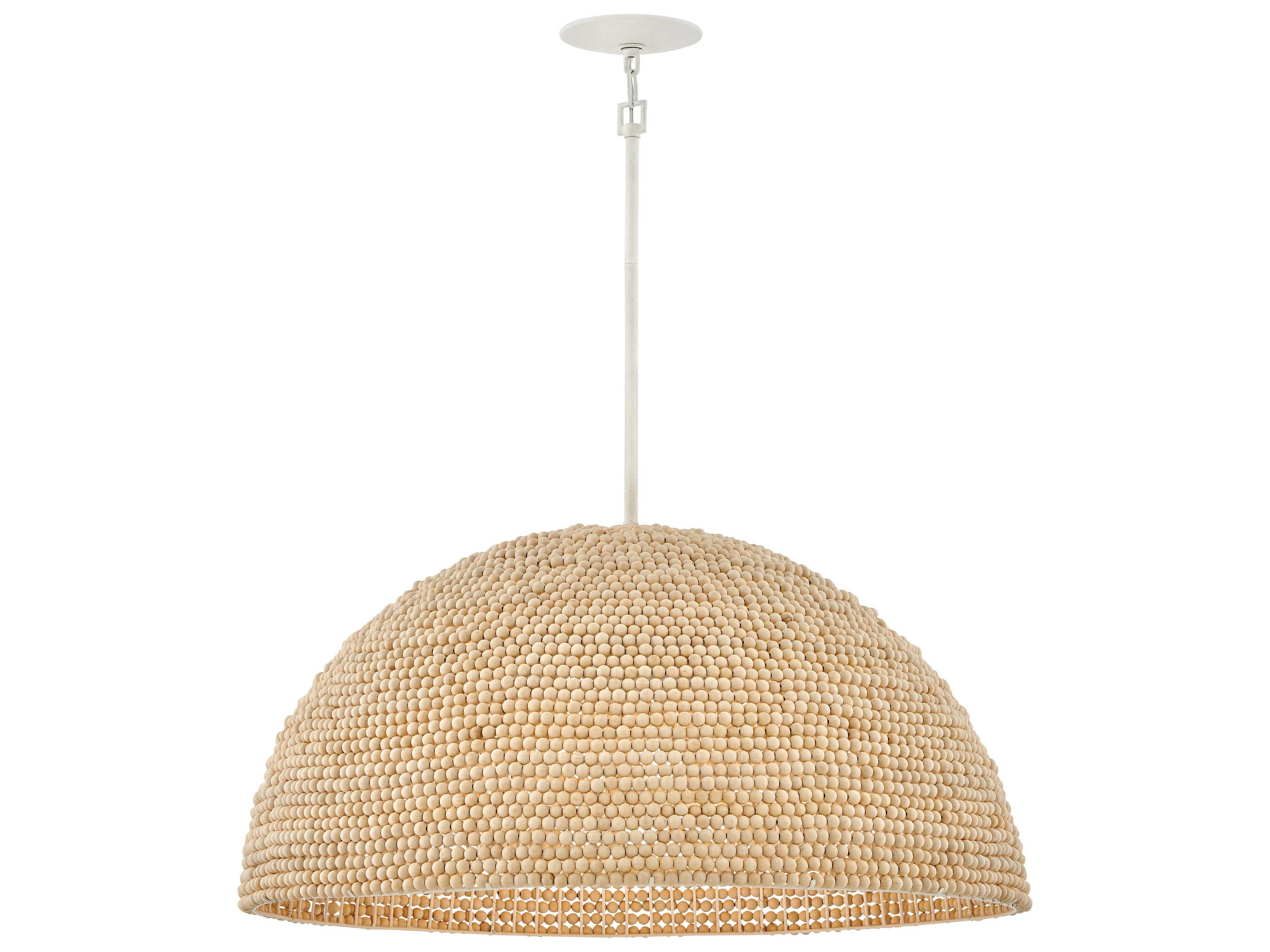Hinkley Dalia 3-Light Textured Plaster Brown Dome Pendant