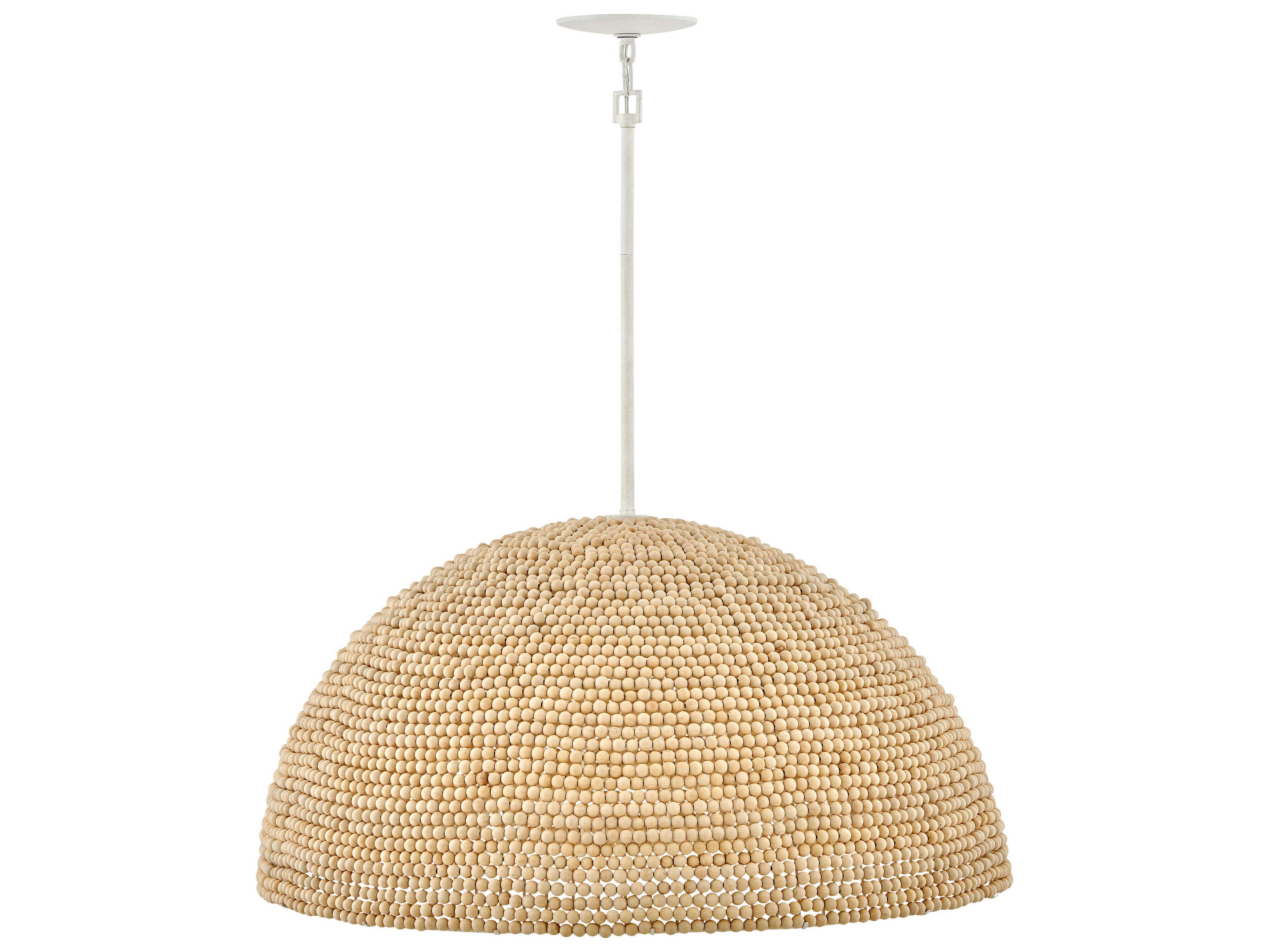Hinkley Dalia 3-Light Textured Plaster Brown Dome Pendant