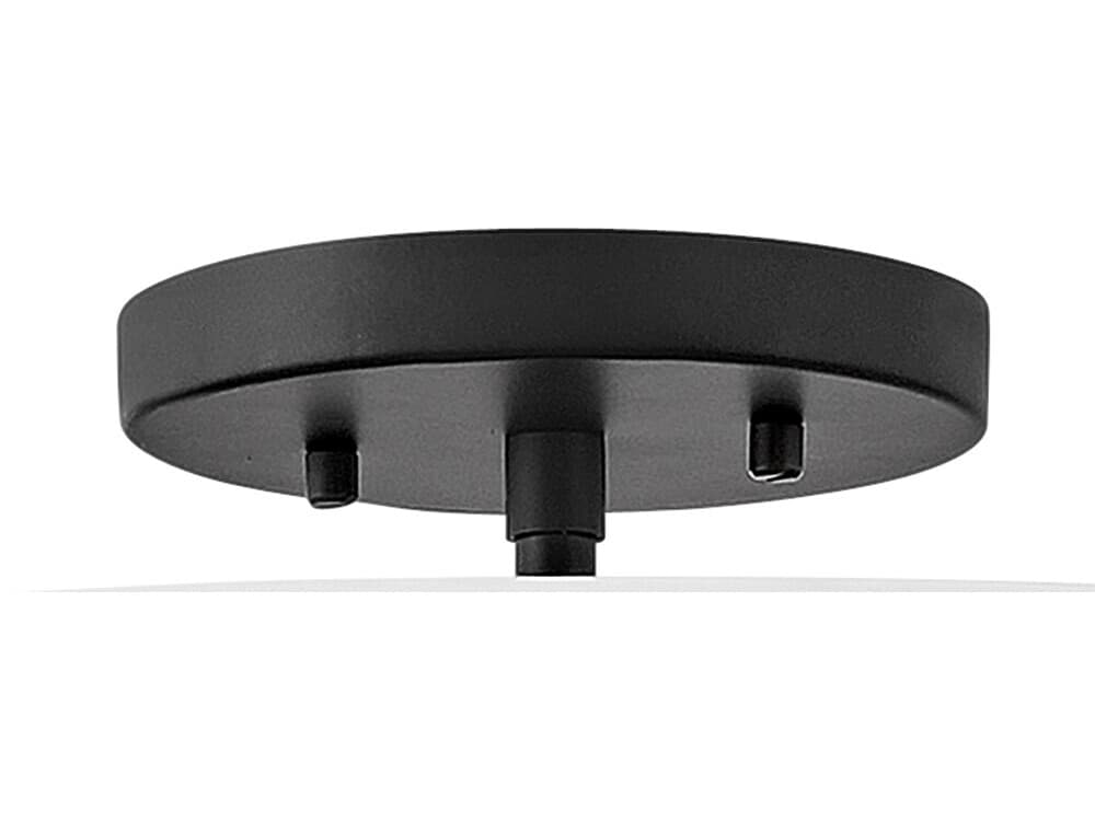 Hinkley Graham 4-Light Black White Drum Semi Flush Mount