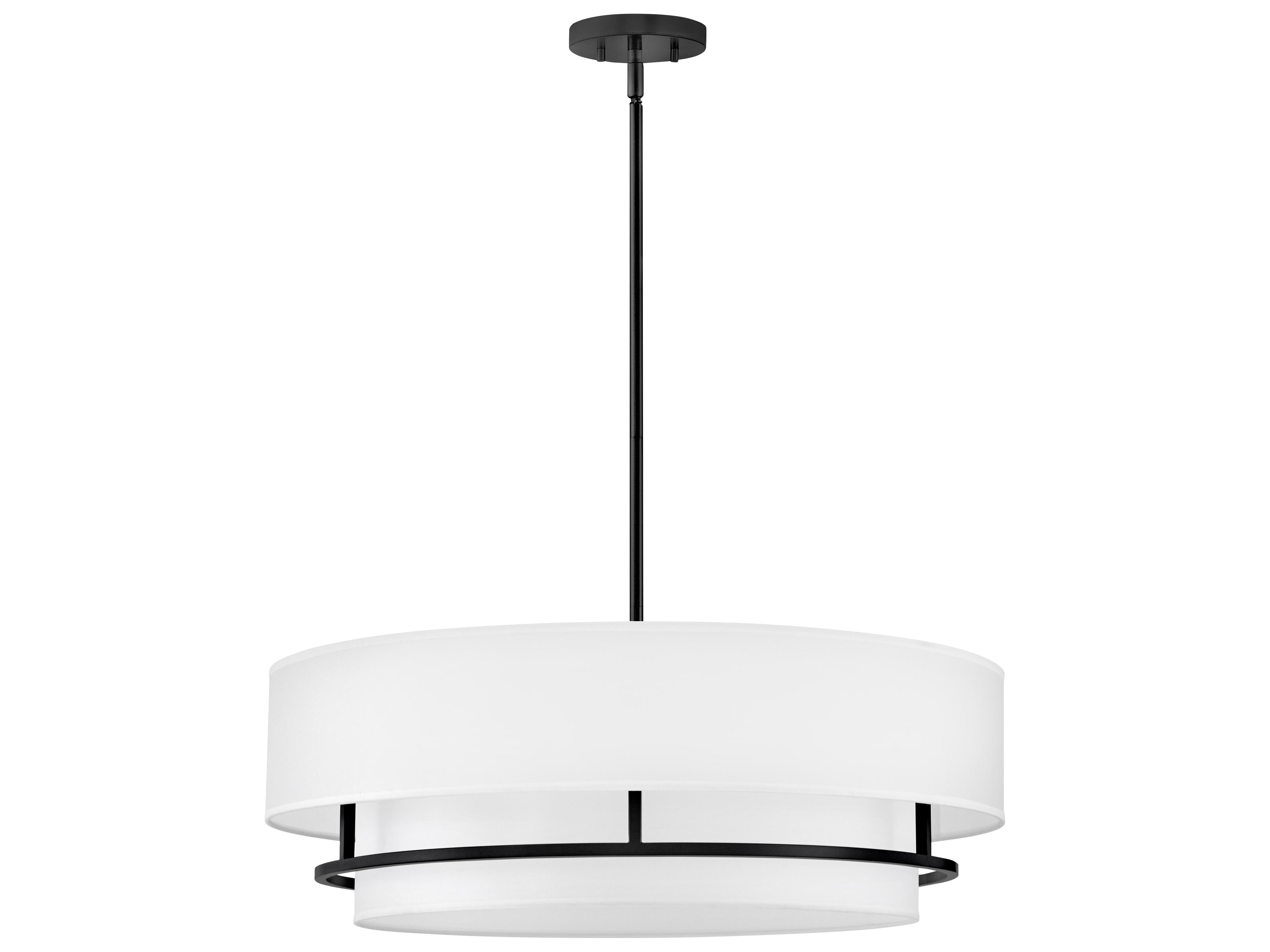 Hinkley Graham 4-Light Black LED Tiered Semi Flush Mount