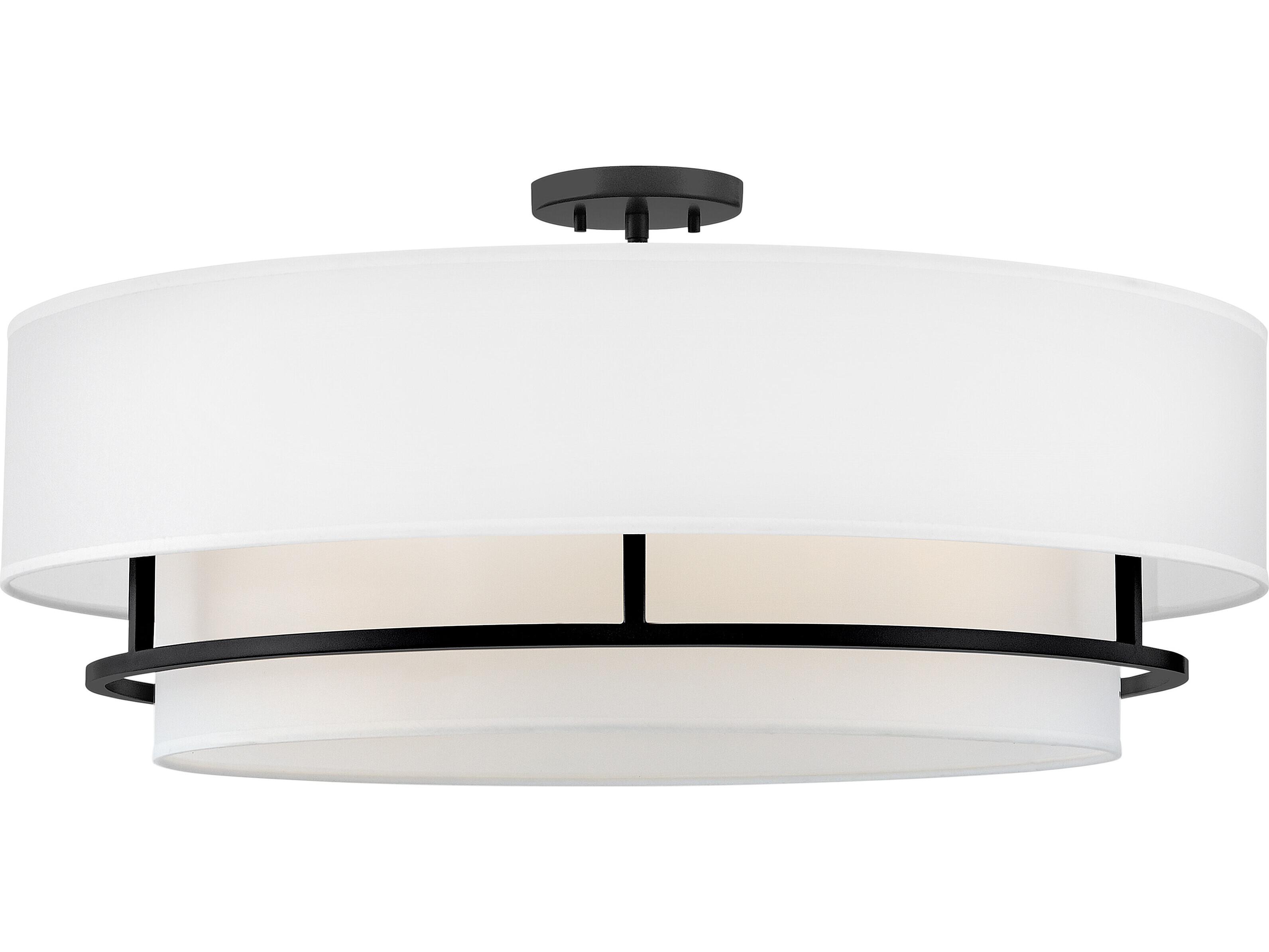 Hinkley Graham 4-Light Black LED Tiered Semi Flush Mount