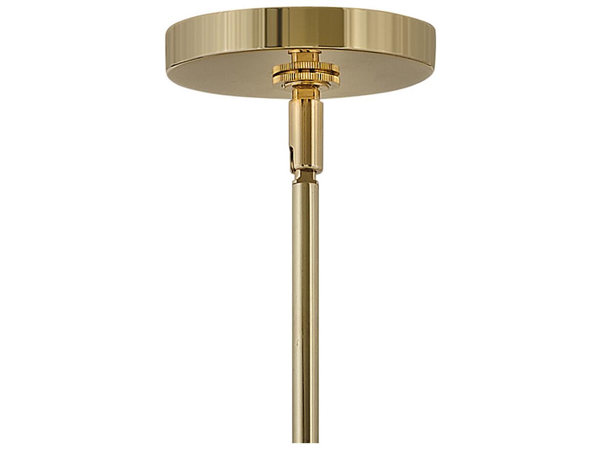 Hinkley Oliver 1-Light Dark Matte Grey Brass Glass Bell Dome Mini Pendant