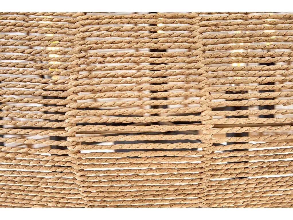 Hinkley Luca 7-Light Black Camel Rattan Candelabra Chandelier