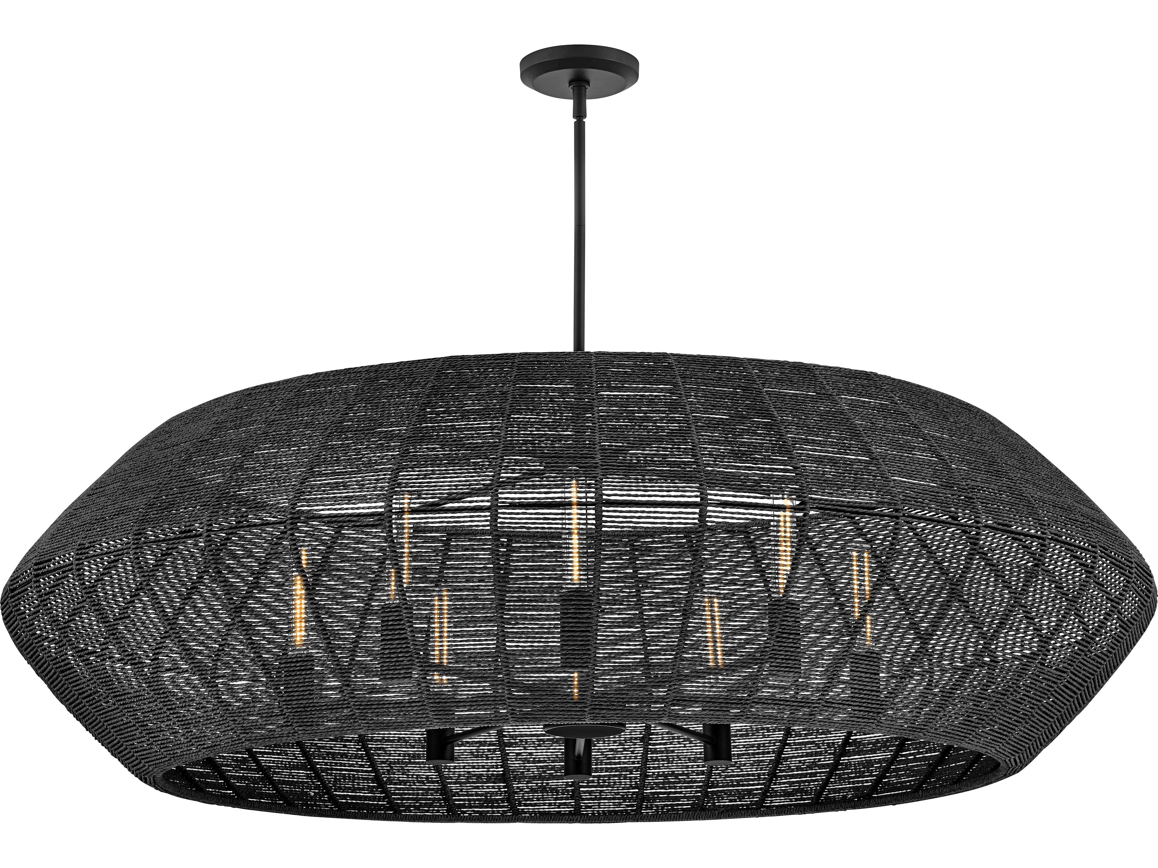 Hinkley Luca 8-Light Black Chandelier