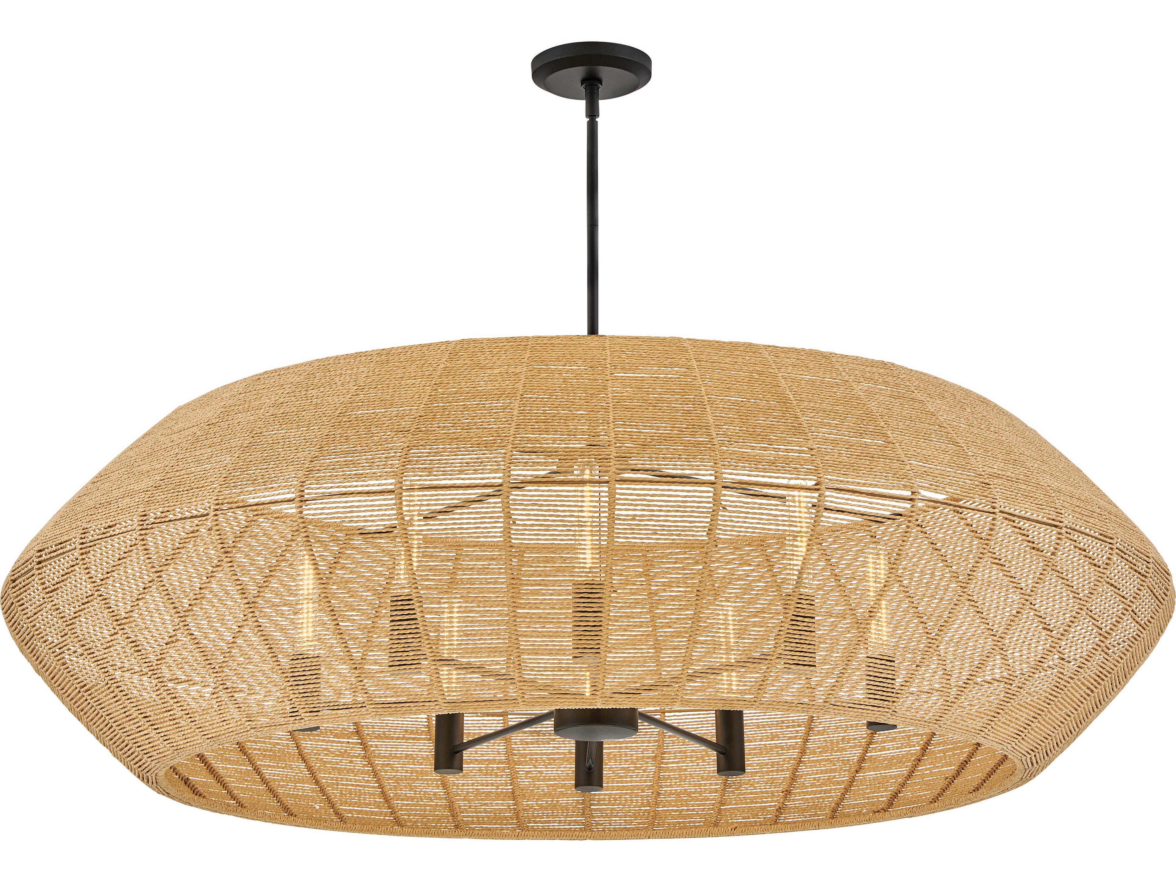 Hinkley Luca 8-Light Black Brown Chandelier