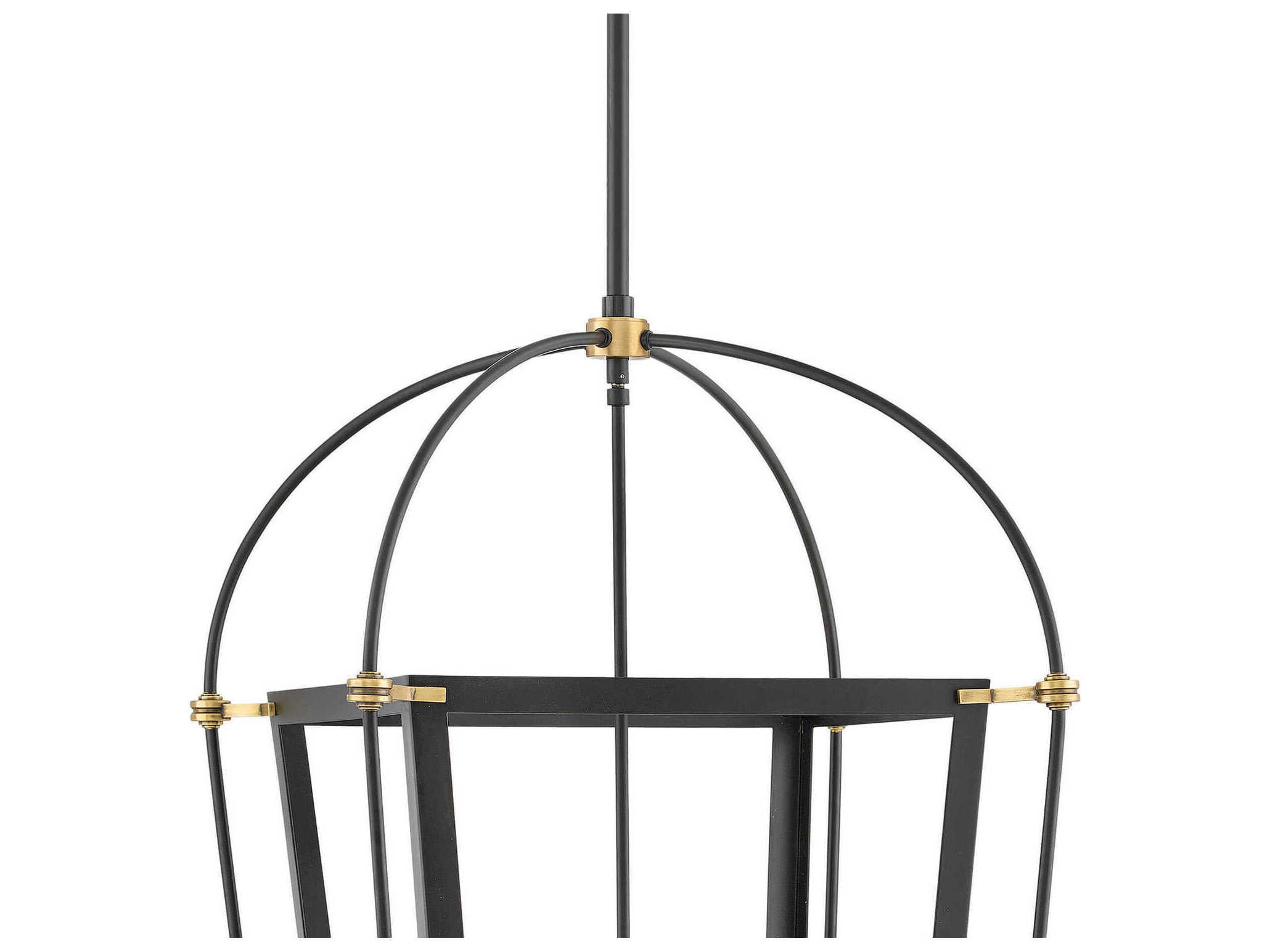 Hinkley Selby 4-Light Black Candelabra Chandelier