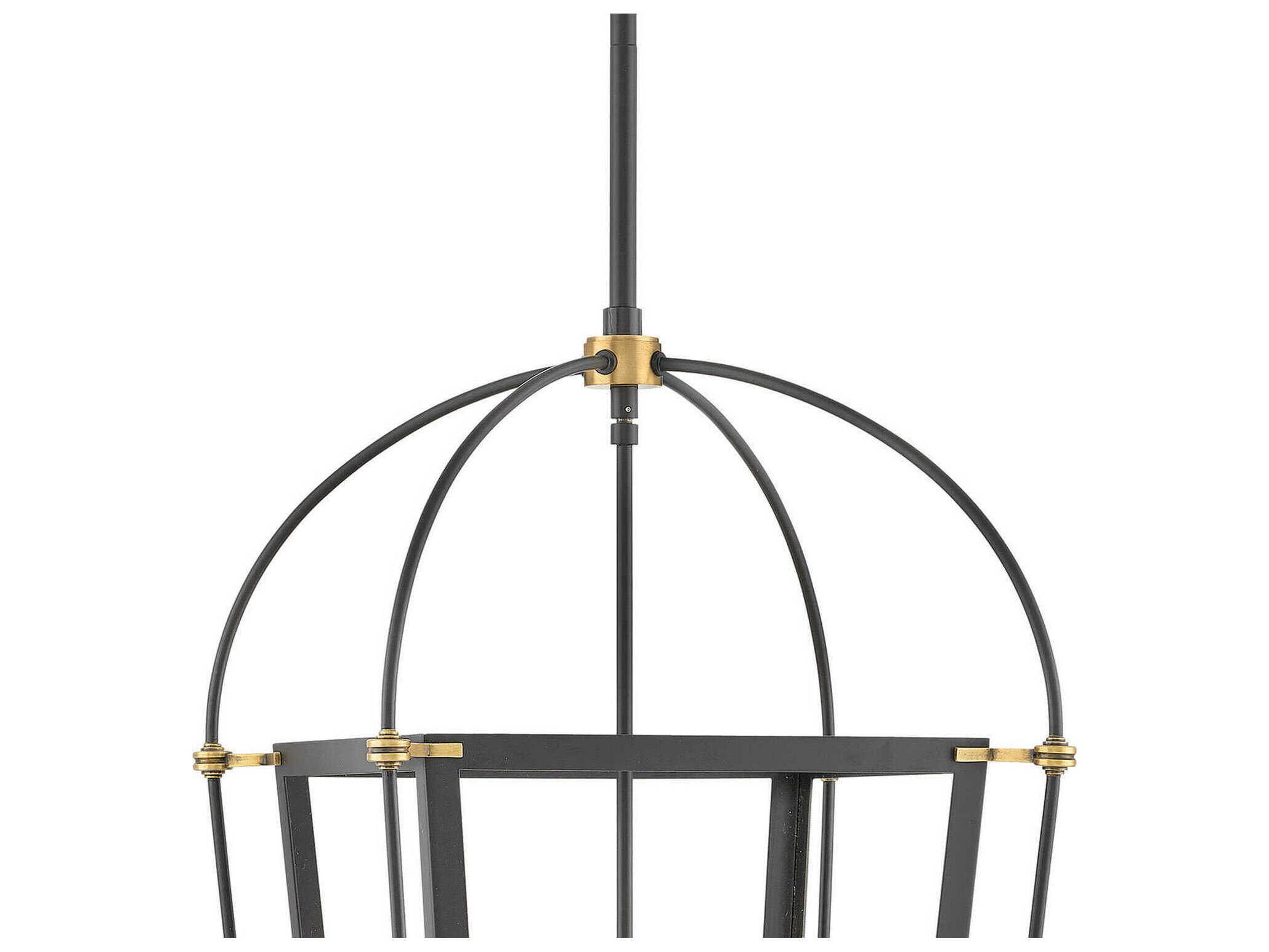 Hinkley Selby 4-Light Black Candelabra Chandelier