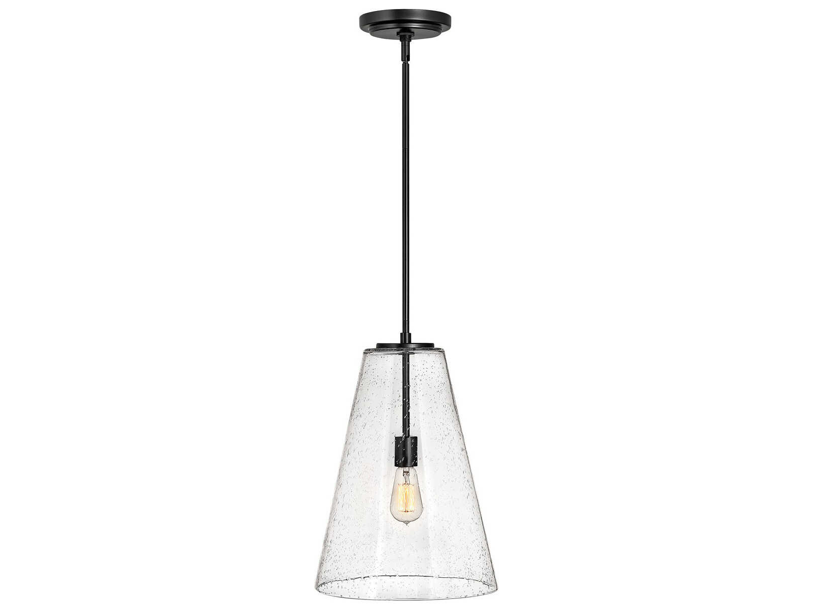 Hinkley Vance 1-Light Satin Black Pendant