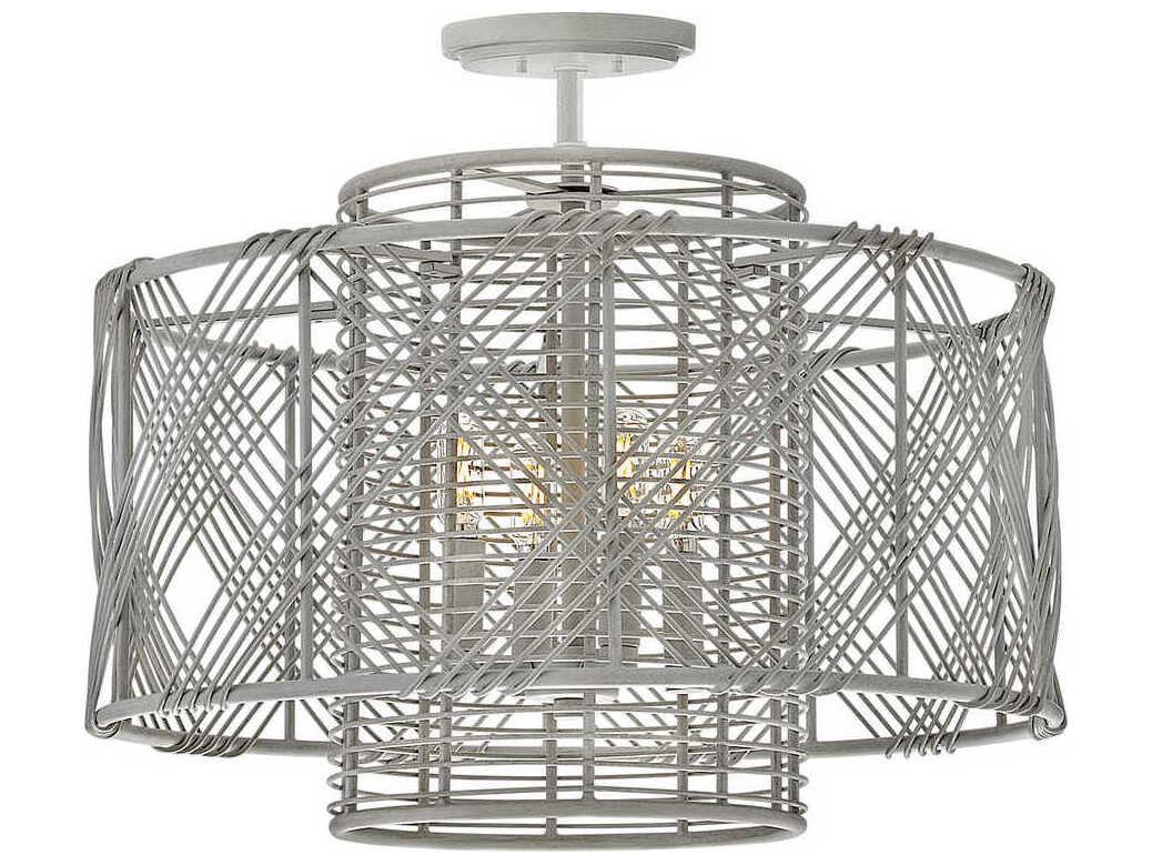 Hinkley Nikko 4-Light Light Ashwood Gray Candelabra Chandelier