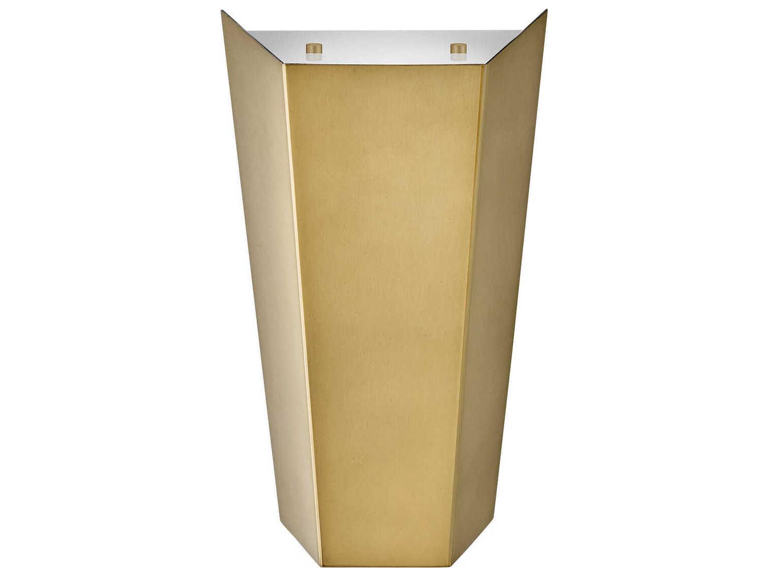 Hinkley Vin 1-Light Heritage Brass Glass LED Wall Sconce