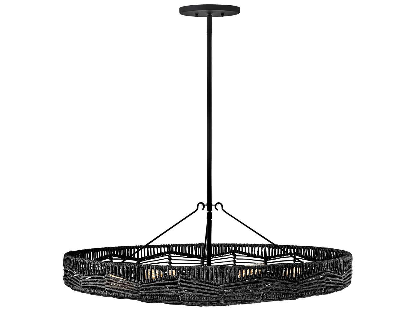 Hinkley Ophelia 6-Light Black LED Bowl Pendant