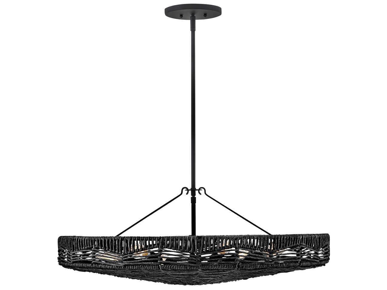 Hinkley Ophelia 6-Light Black LED Bowl Pendant