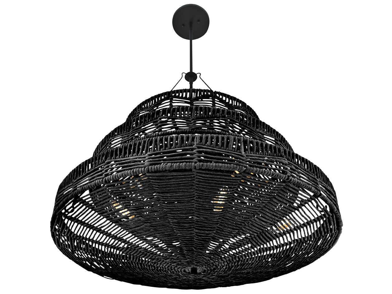 Hinkley Ophelia 13-Light Black LED Bowl Tiered Pendant