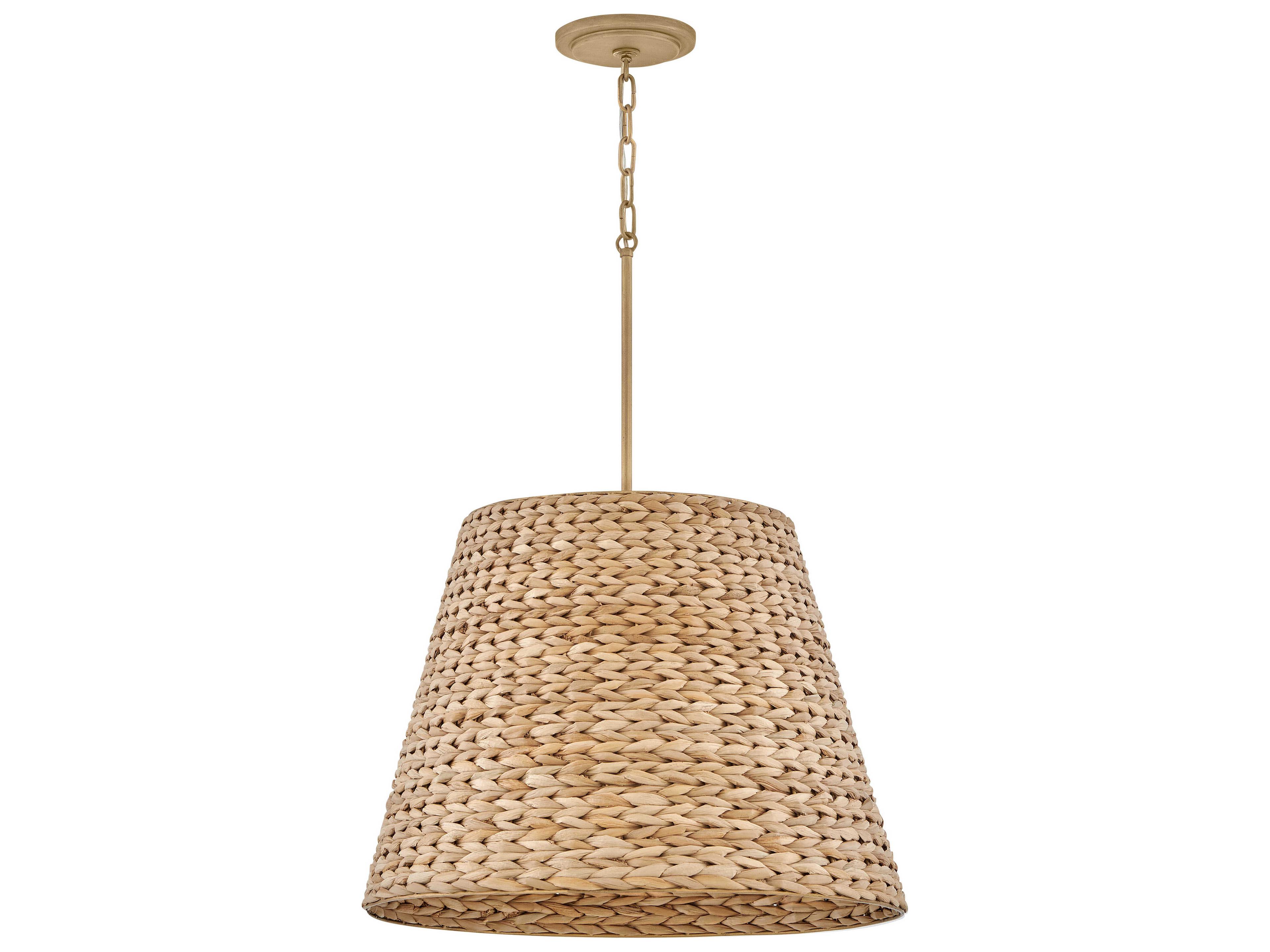 Hinkley Seabrook 1-Light Burnished Gold Brown Pendant