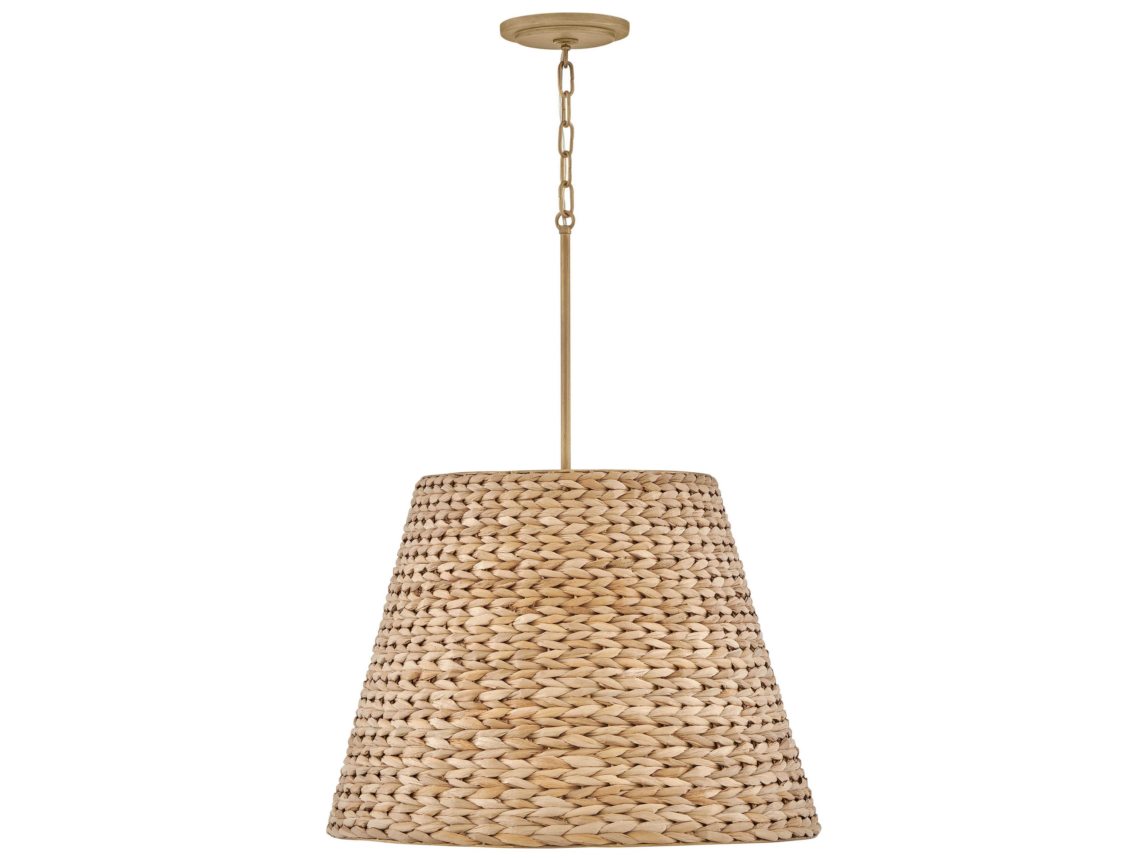 Hinkley Seabrook 1-Light Burnished Gold Brown Pendant