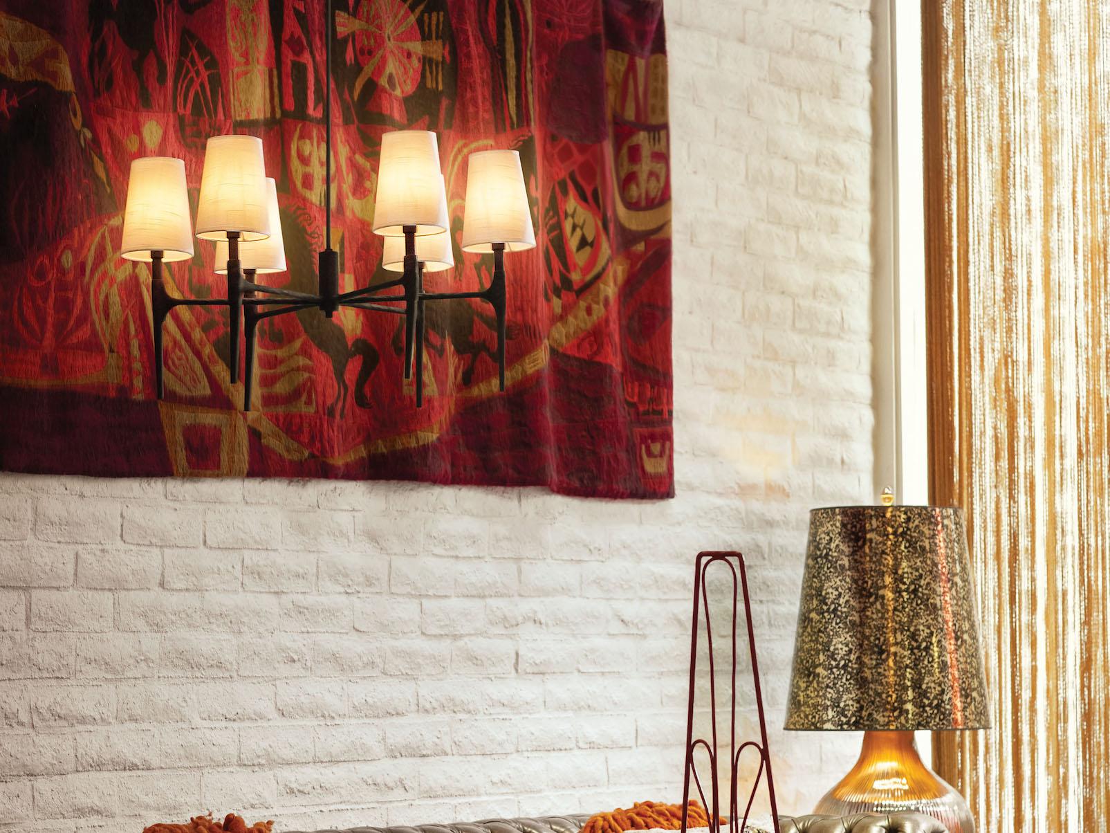 Hinkley Beaumont 6-Light Black Candelabra Empire Chandelier