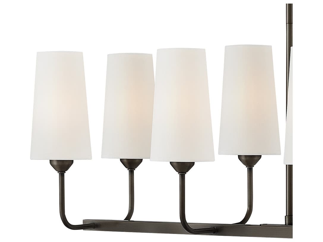 Hinkley Lewis 10-Light Black Oxide LED Linear Island Pendant