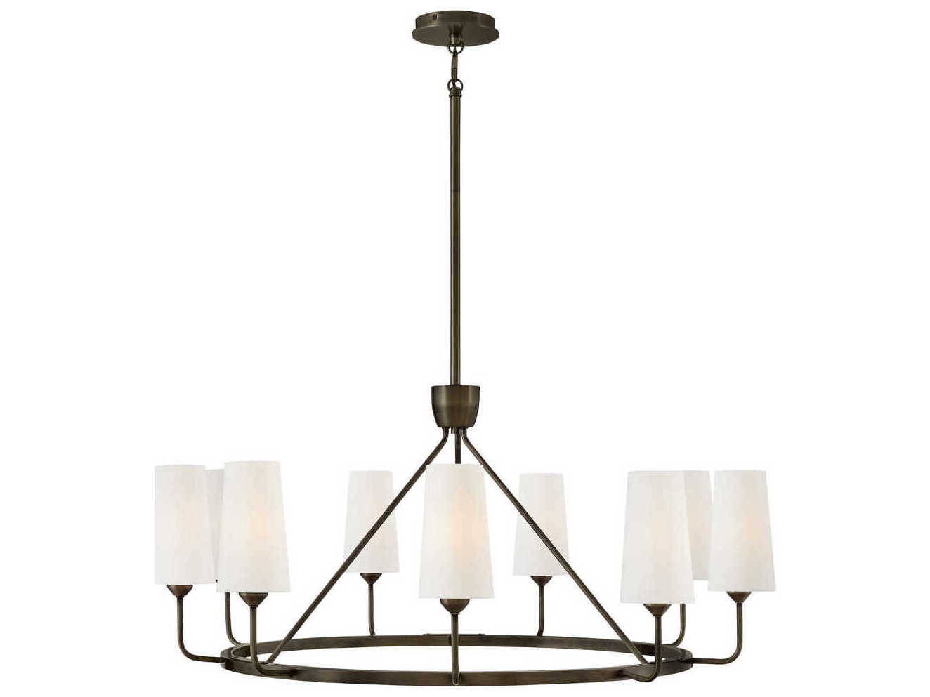 Hinkley Lewis 9-Light Black Oxide LED Candelabra Chandelier
