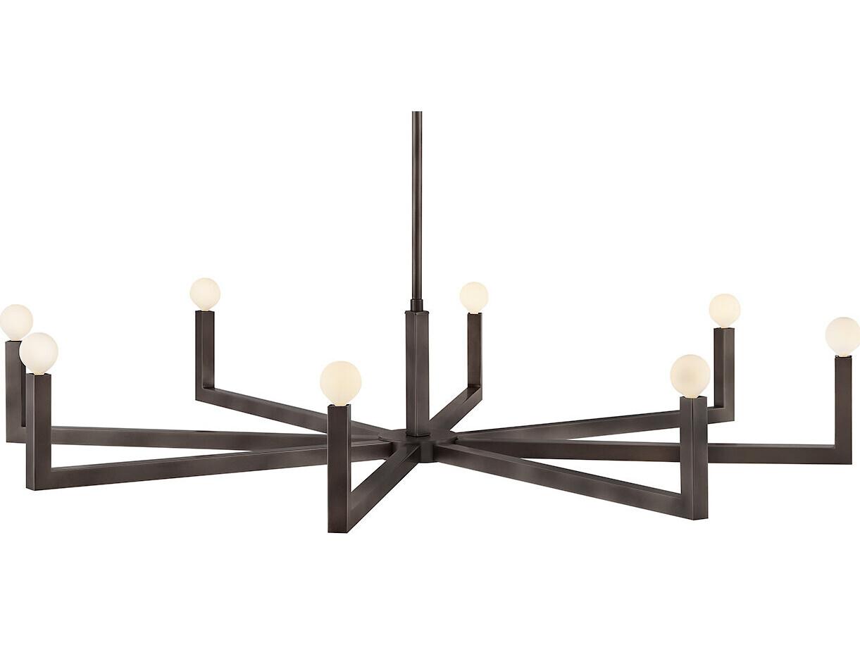 Hinkley Ezra 8-Light Black Oxide Candelabra Chandelier