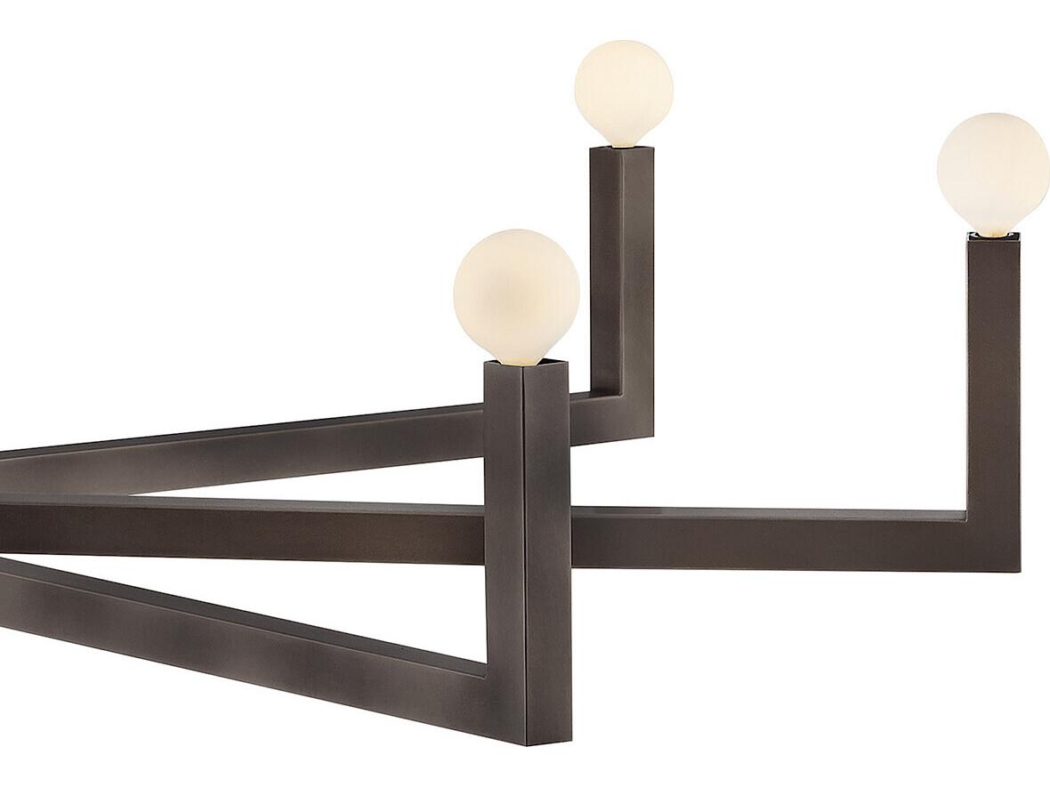 Hinkley Ezra 8-Light Black Oxide Candelabra Chandelier