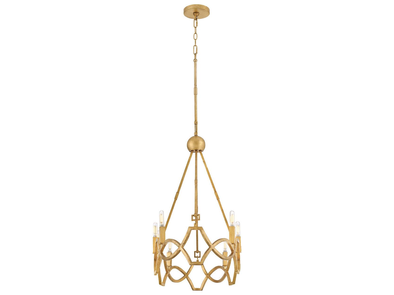 Hinkley Leona 8-Light Distressed Brass Island Pendant