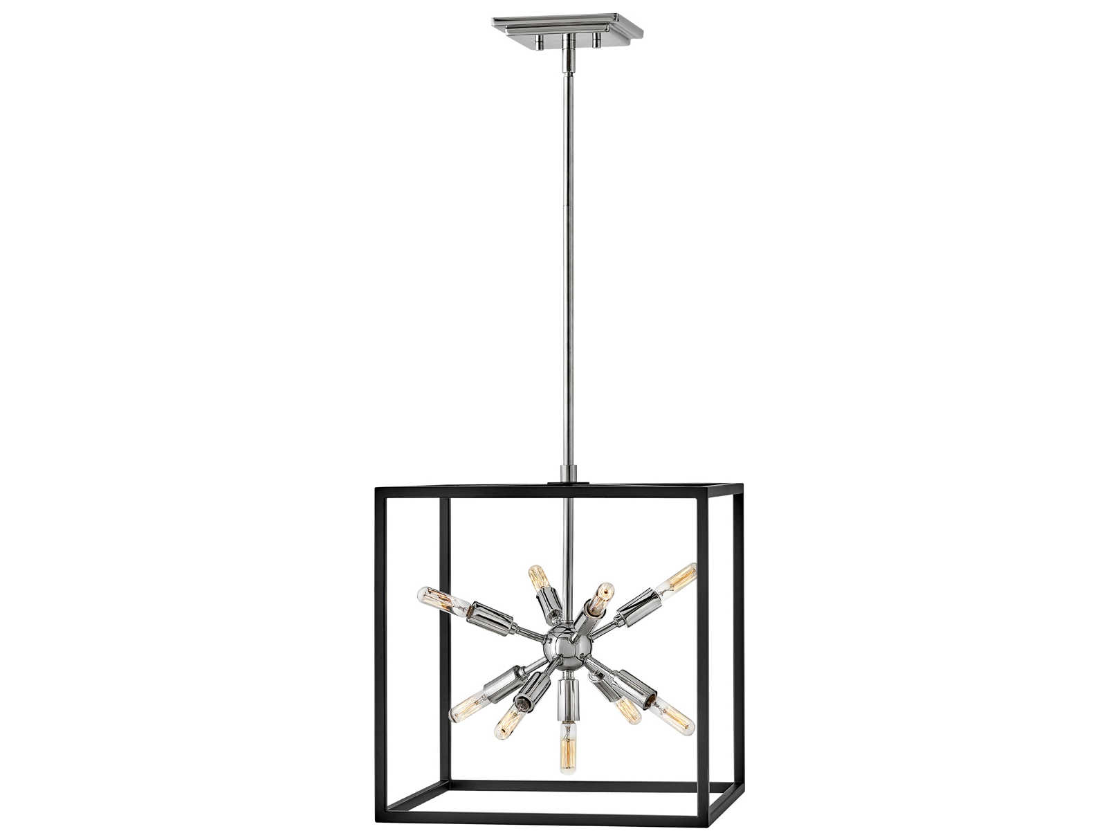 Hinkley Aros 9-Light Black Polished Nickel Sputnik Pendant