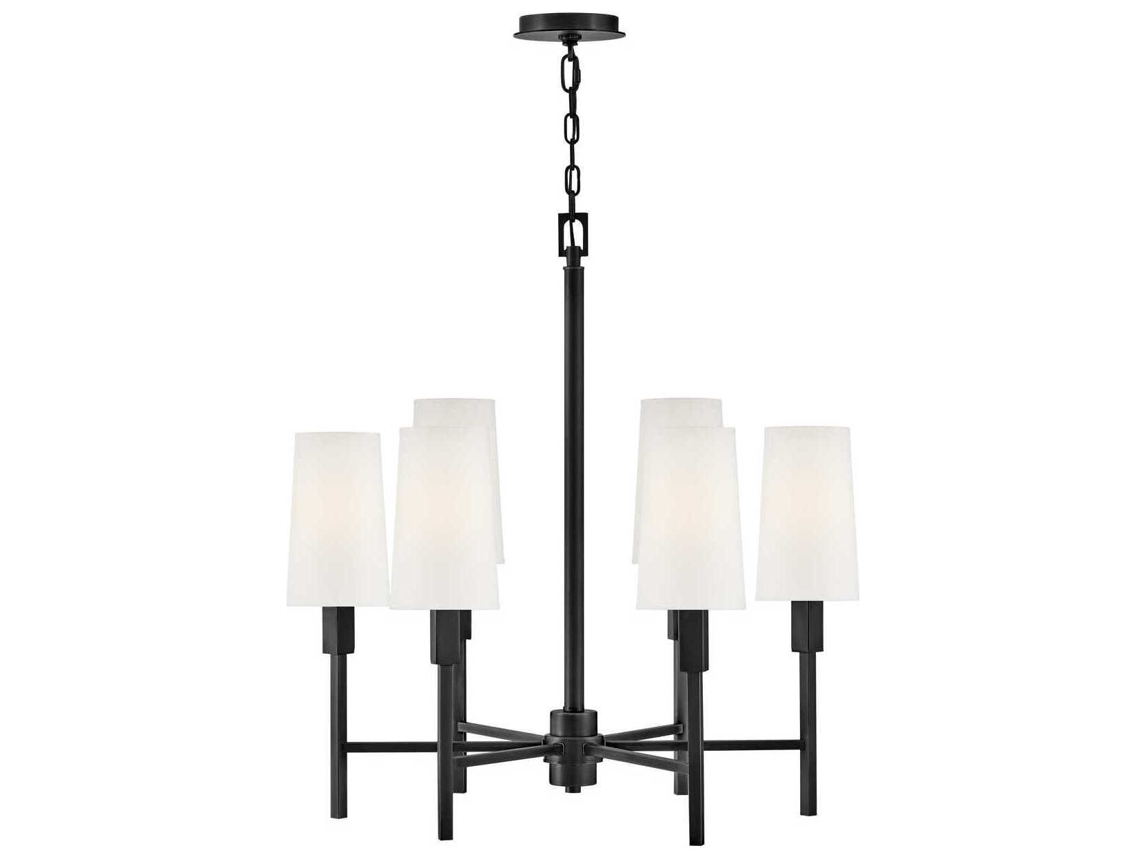 Hinkley Fenwick 6-Light Black Chandelier