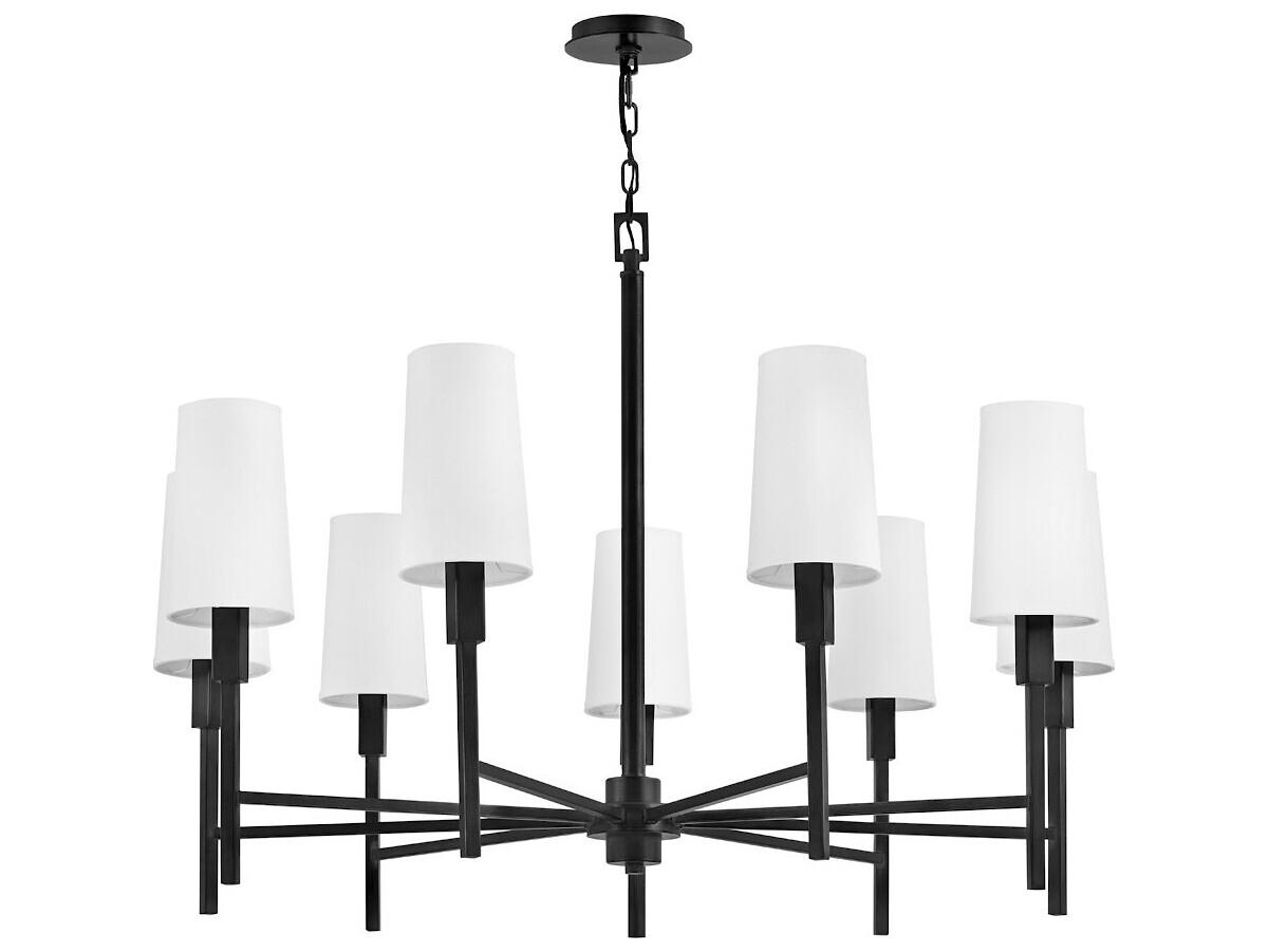 Hinkley Fenwick 9-Light Black Chandelier