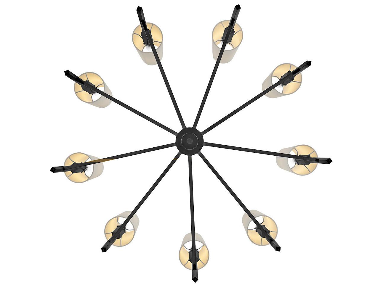 Hinkley Fenwick 9-Light Black Chandelier