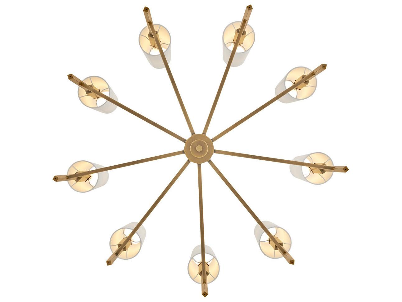 Hinkley Fenwick 9-Light Heritage Brass Chandelier