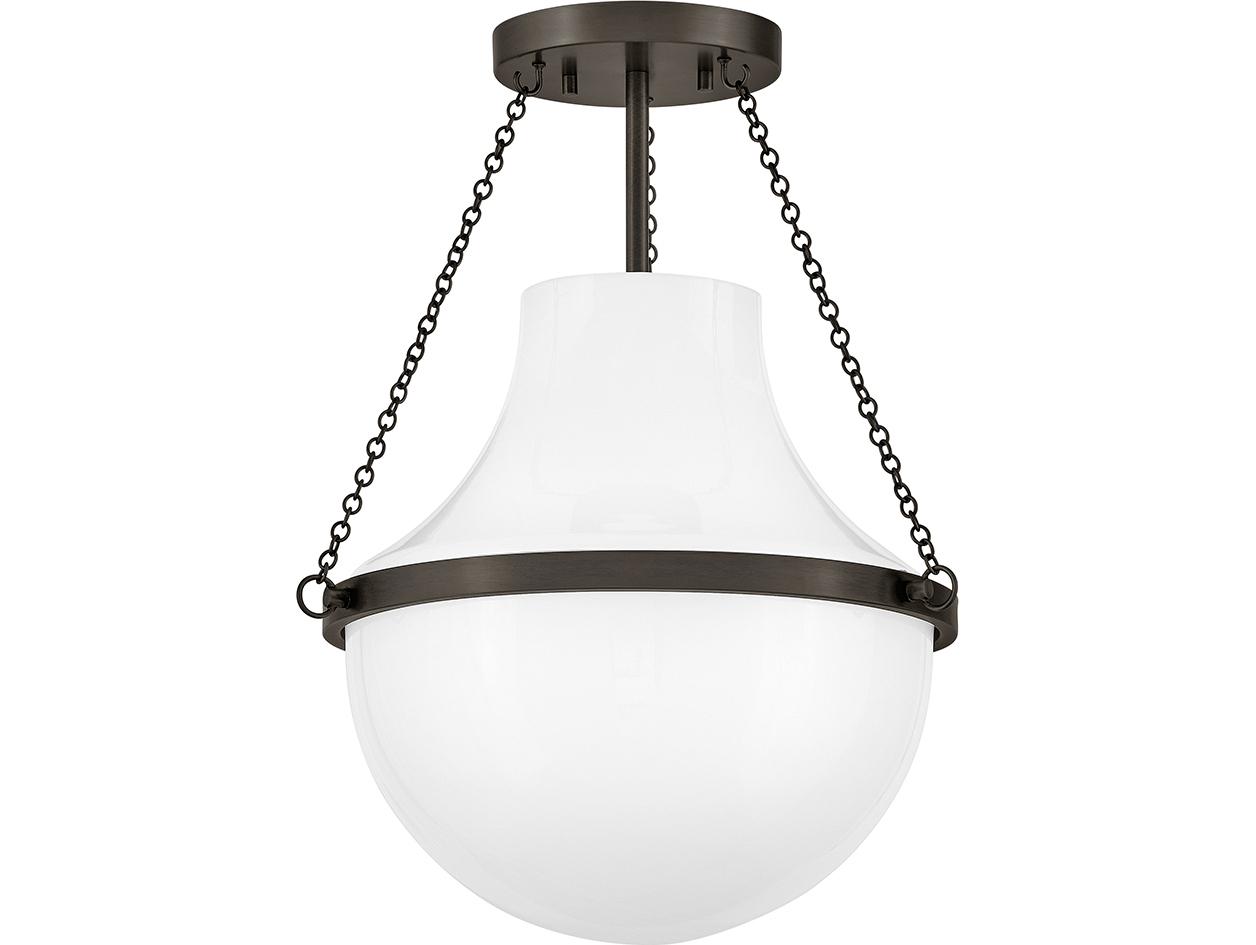 Hinkley Collins 1-Light Black Oxide Semi Flush Mount