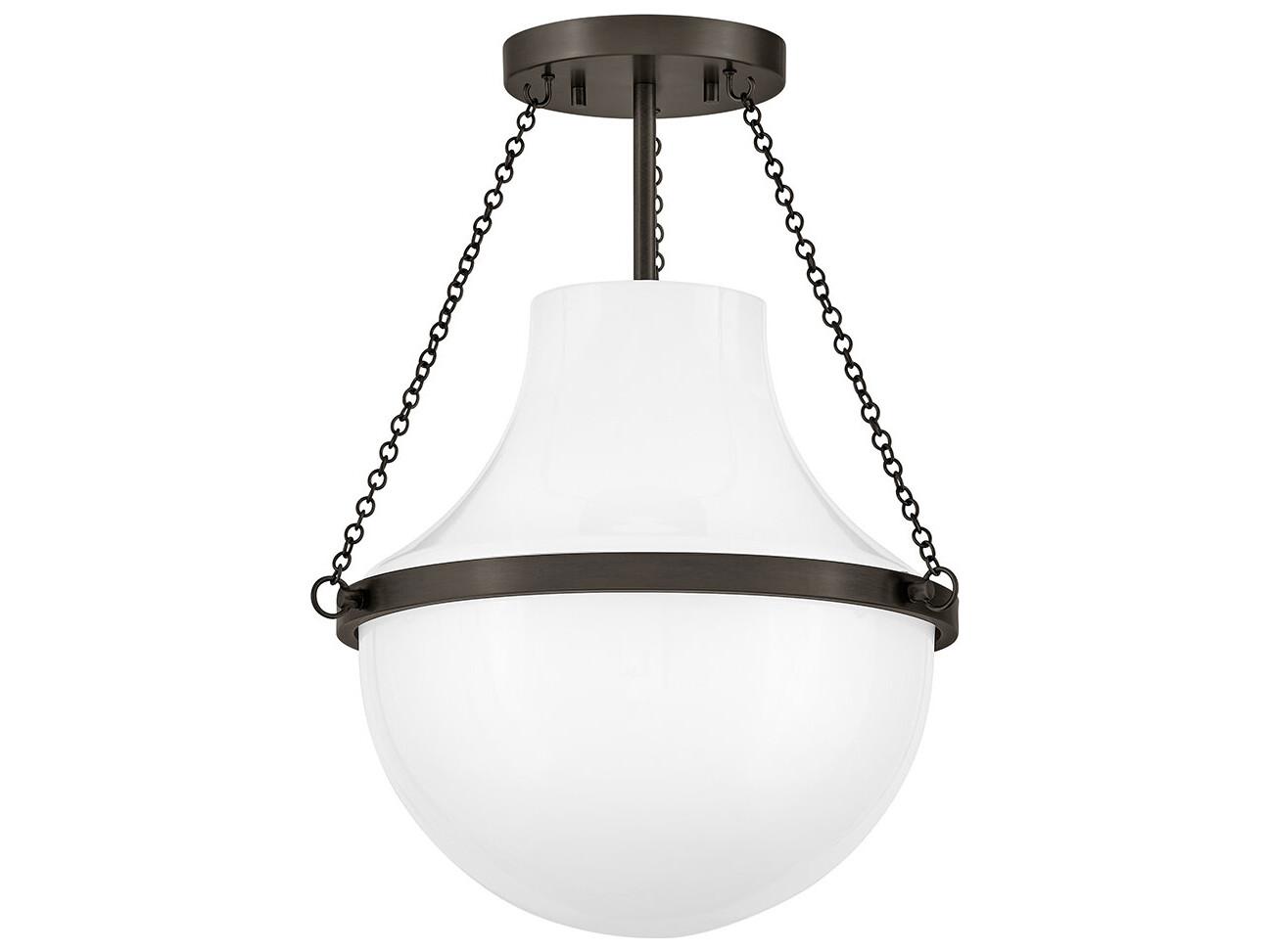 Hinkley Collins 1-Light Black Oxide Semi Flush Mount