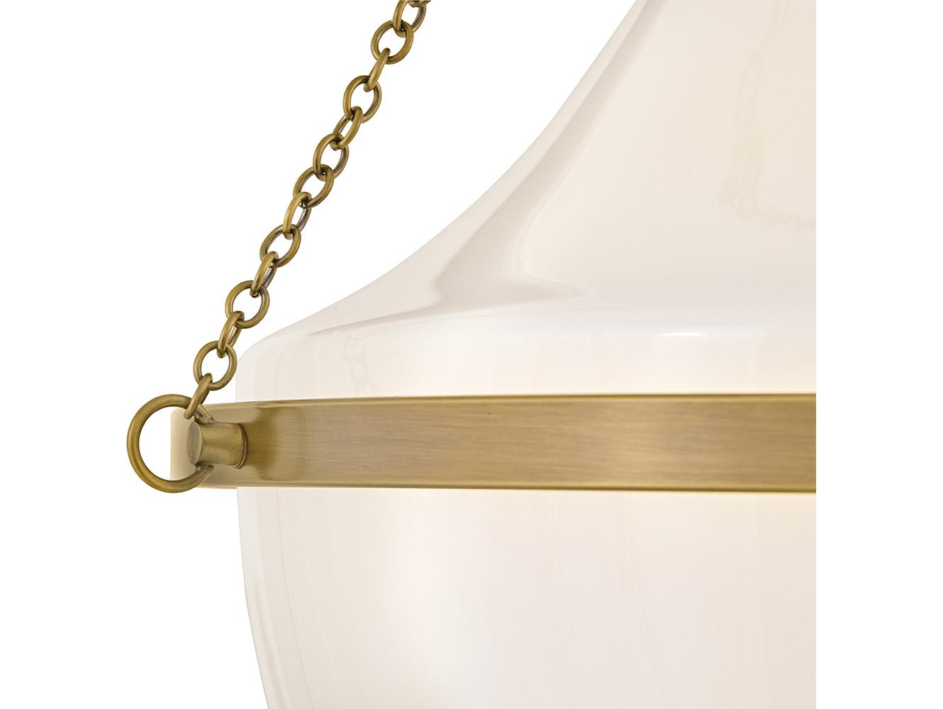 Hinkley Collins 1-Light Heritage Brass Semi Flush Mount