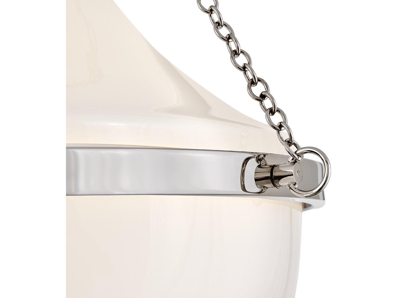 Hinkley Collins 1-Light Polished Nickel Semi Flush Mount