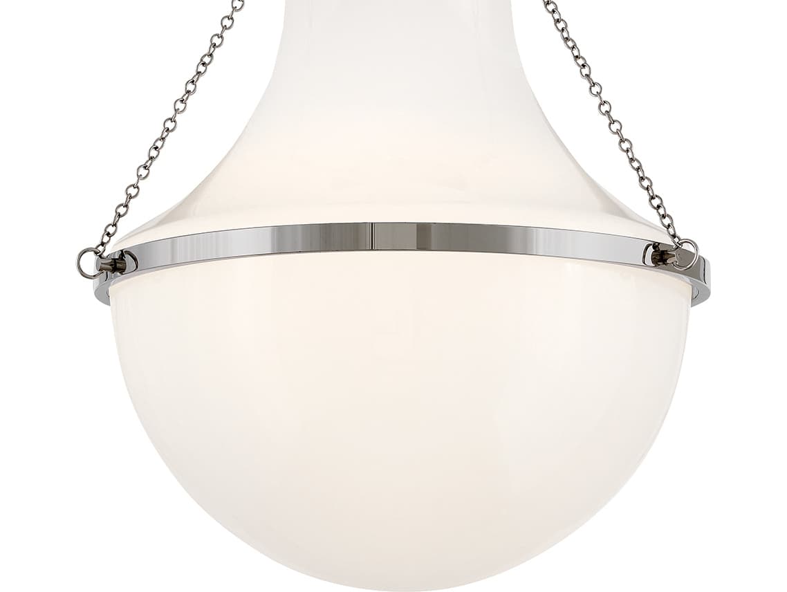 Hinkley Collins 1-Light Polished Nickel Semi Flush Mount