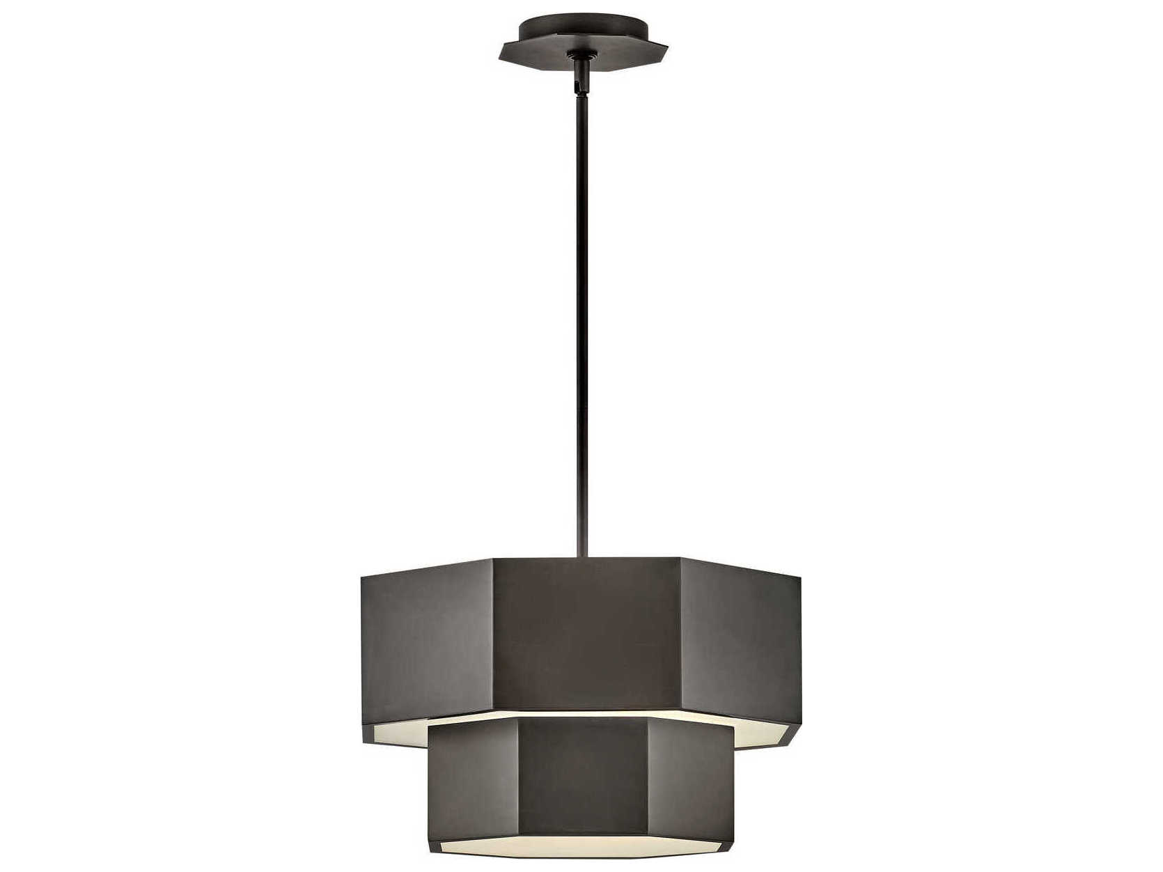 Hinkley Facet 5-Light Black Oxide Tiered Chandelier