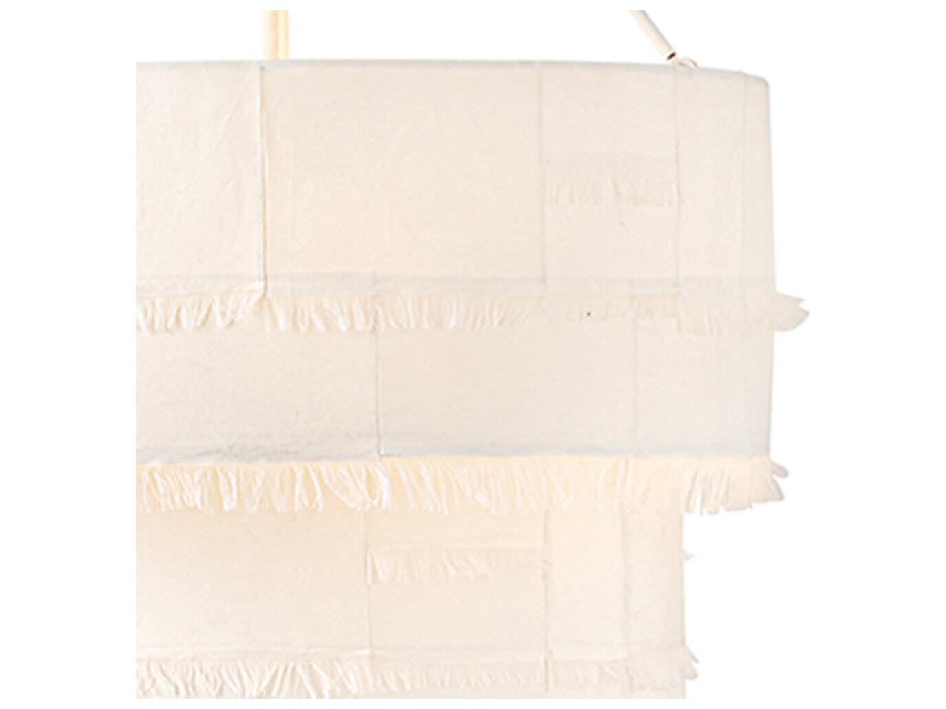 Hinkley Baya 9-Light Textured Plaster White Drum Tiered Chandelier