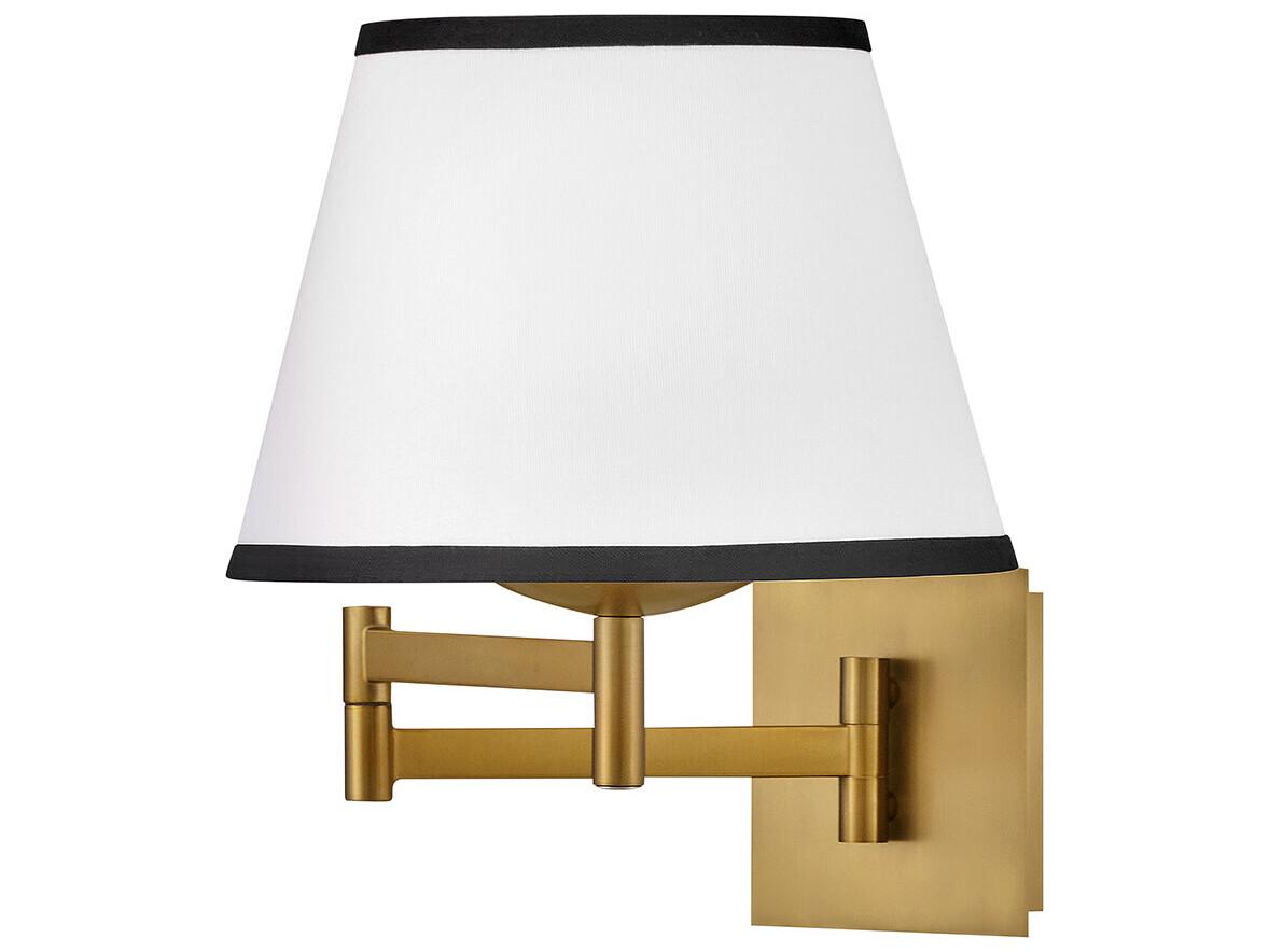 Hinkley Sonia 1-Light Lacquered Brass Swing Wall Sconce