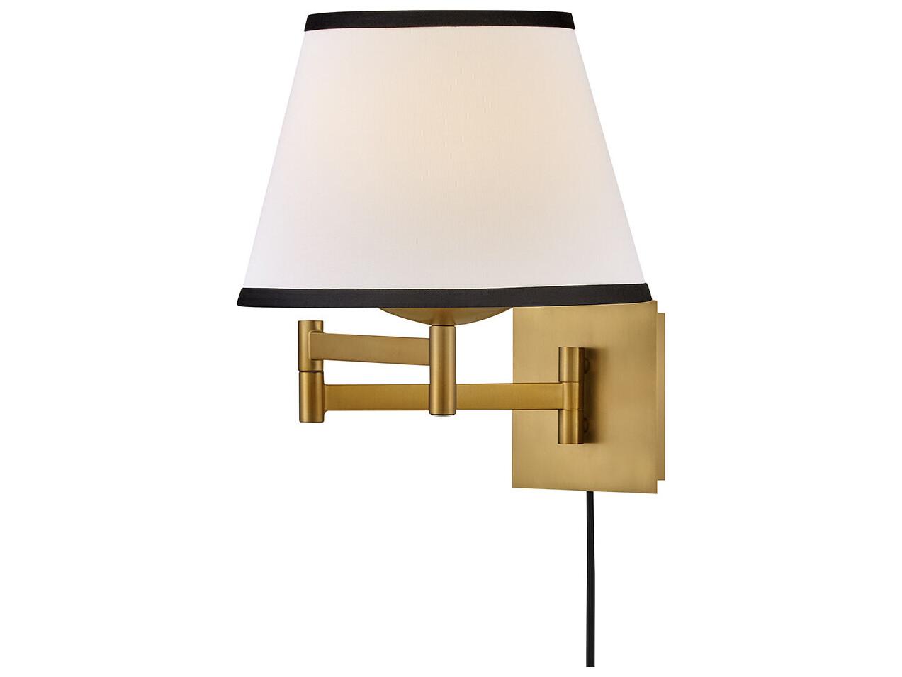Hinkley Sonia 1-Light Lacquered Brass Swing Wall Sconce