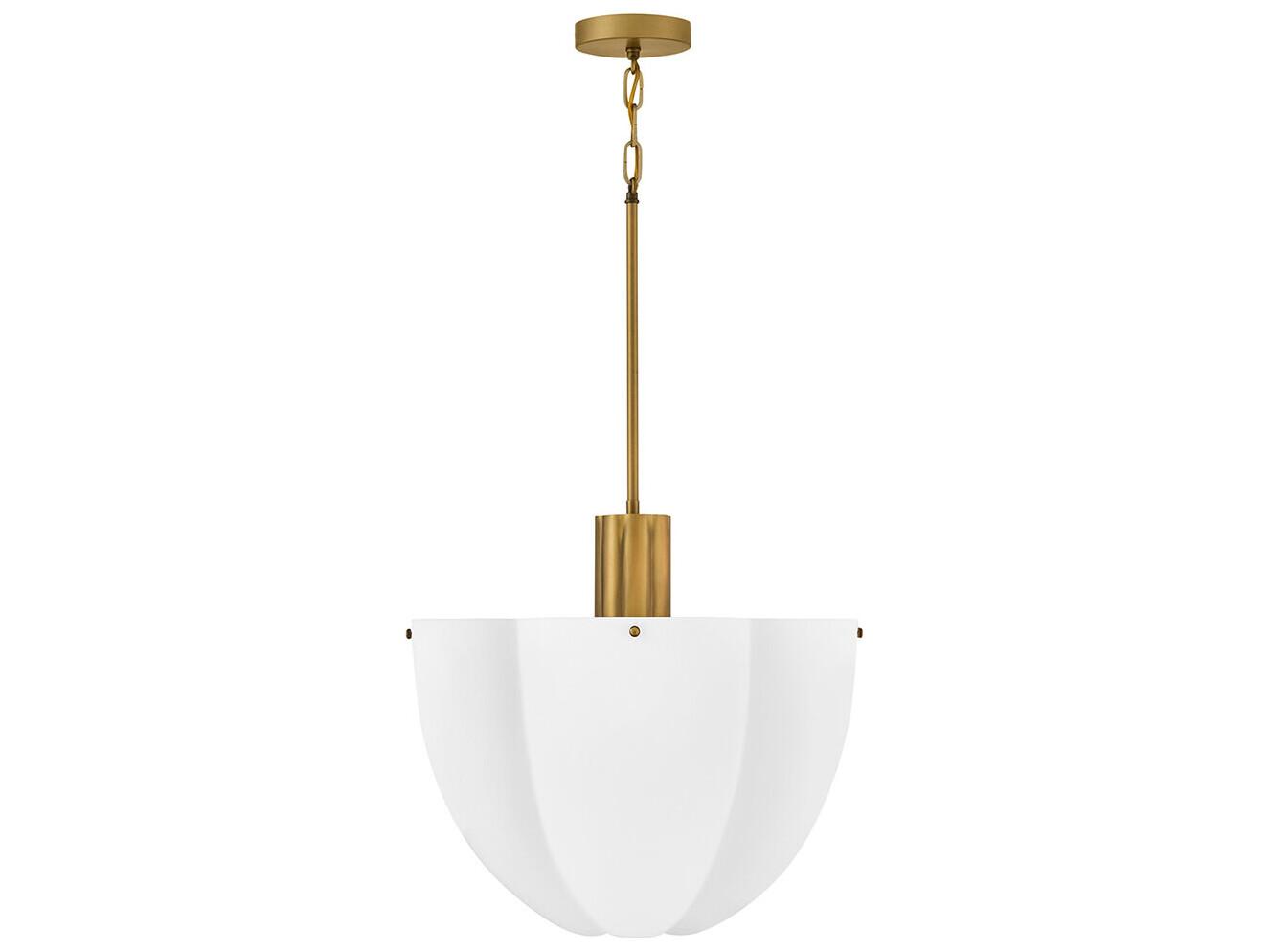 Hinkley Becca 8-Light Heritage Brass Dome Pendant