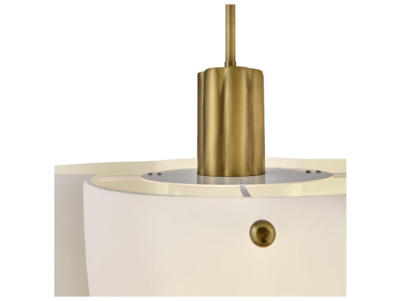 Hinkley Becca 8-Light Heritage Brass Dome Pendant