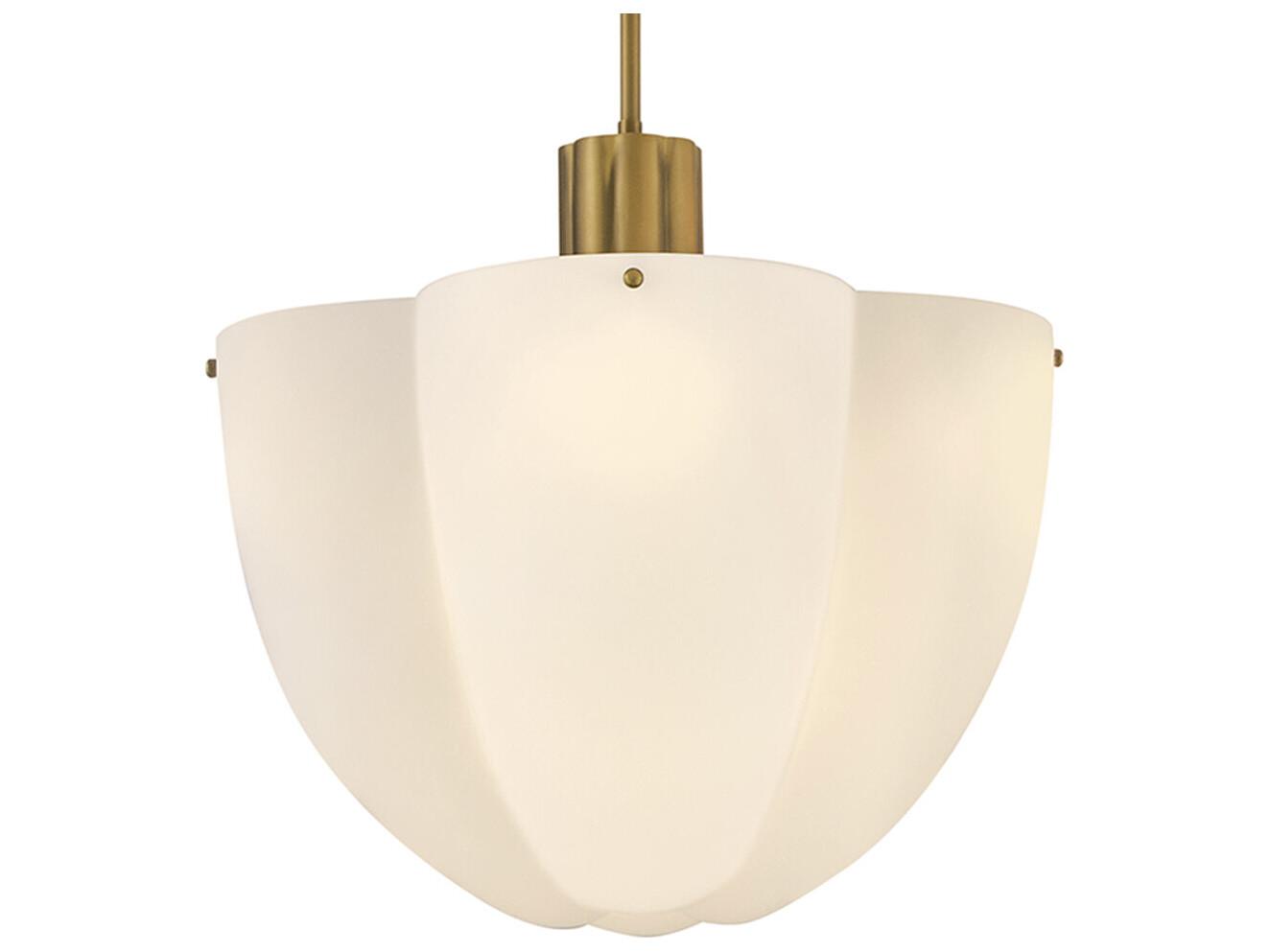 Hinkley Becca 8-Light Heritage Brass Dome Pendant