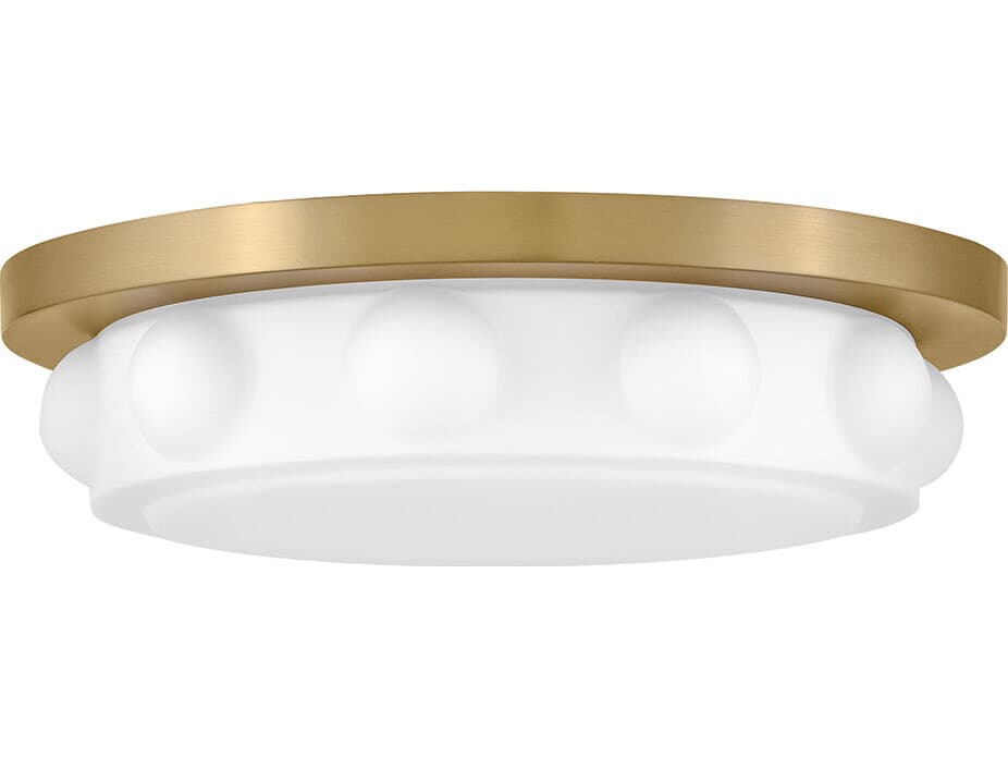 Hinkley Zoey Lacquered Brass Round Flush Mount