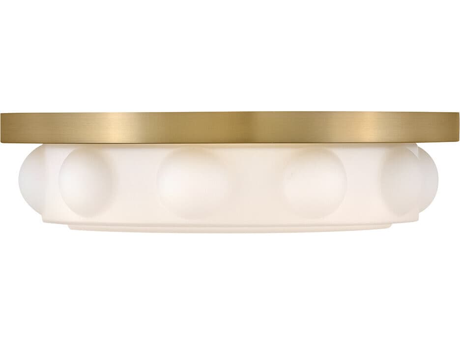 Hinkley Zoey Lacquered Brass Round Flush Mount