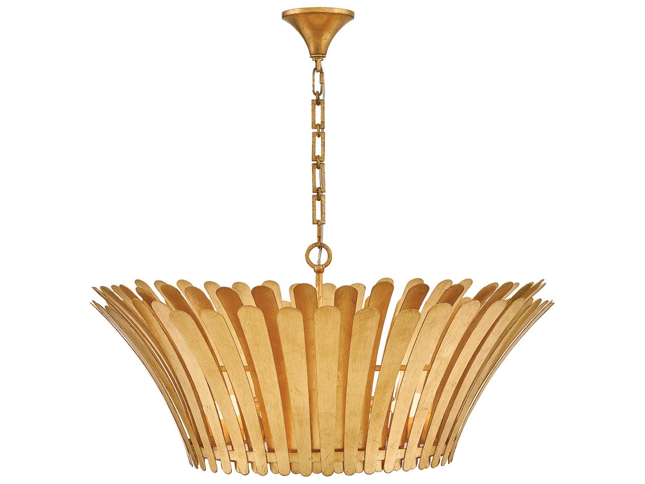 Hinkley Reina 8-Light Distressed Brass Chandelier