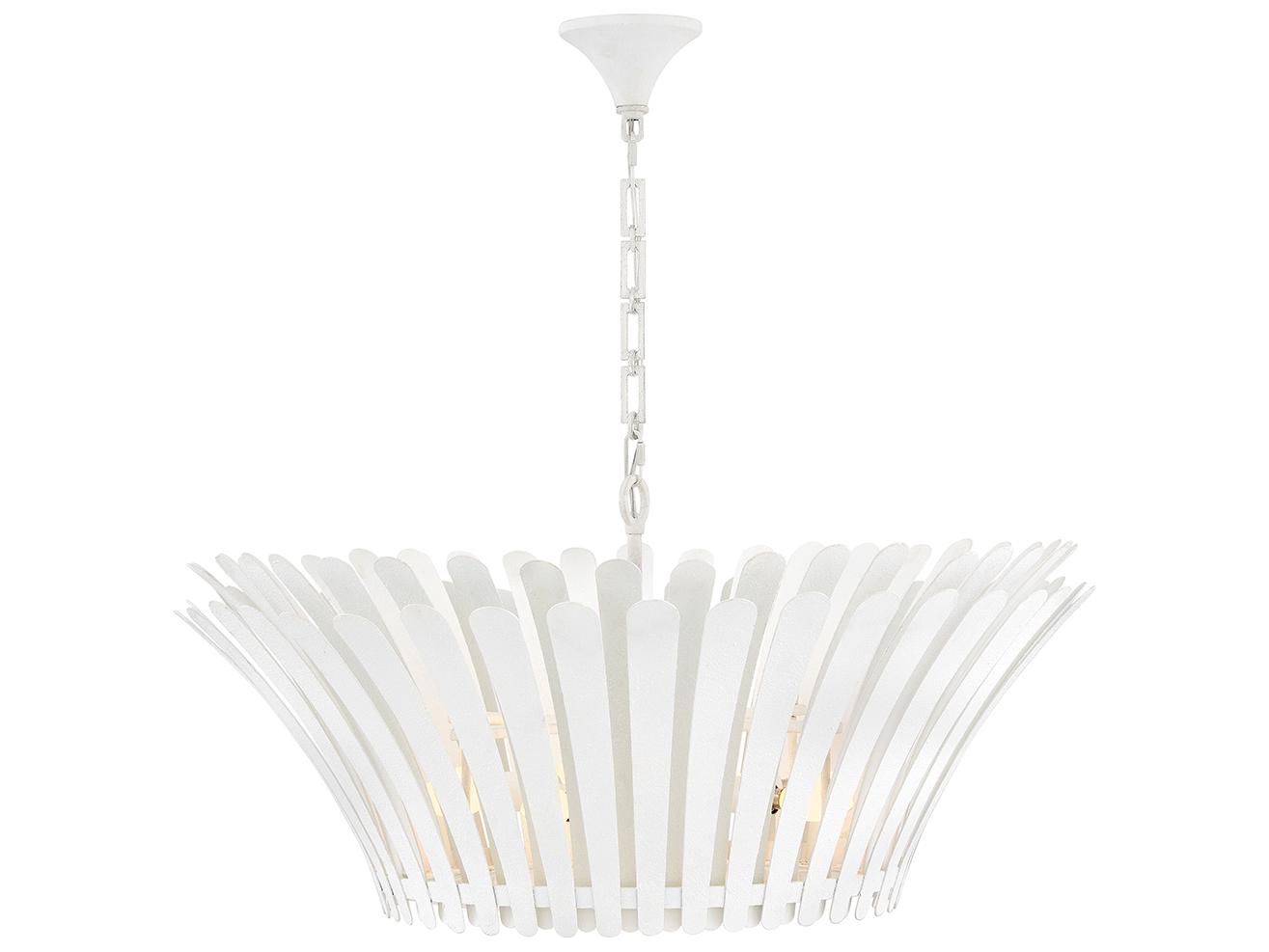 Hinkley Reina 8-Light Textured Plaster White Chandelier