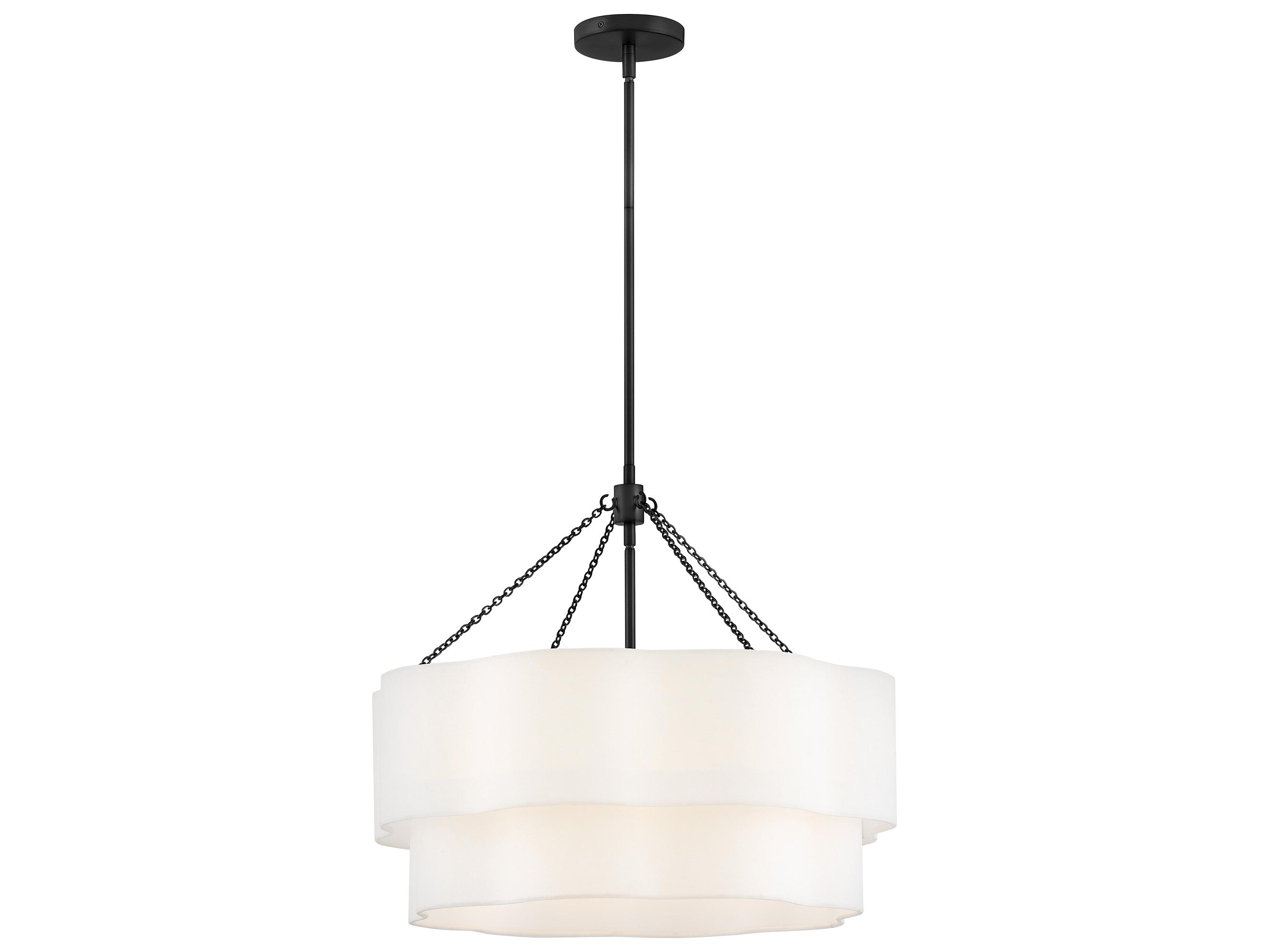 Hinkley Gwen 5-Light Black Round Tiered Pendant