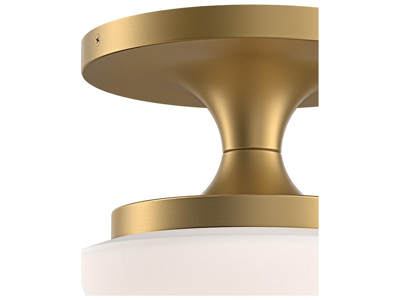 Hinkley Knox 1-Light Lacquered Brass Bowl Semi Flush Mount