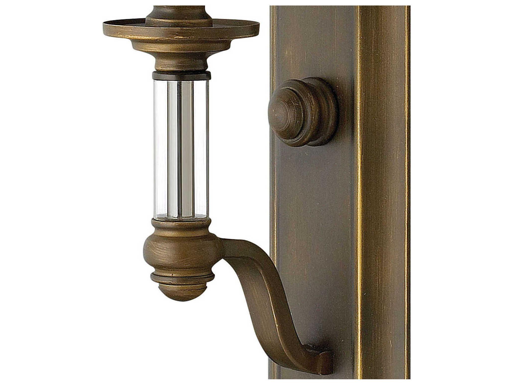 Hinkley Sussex 1-Light English Bronze Glass Wall Sconce